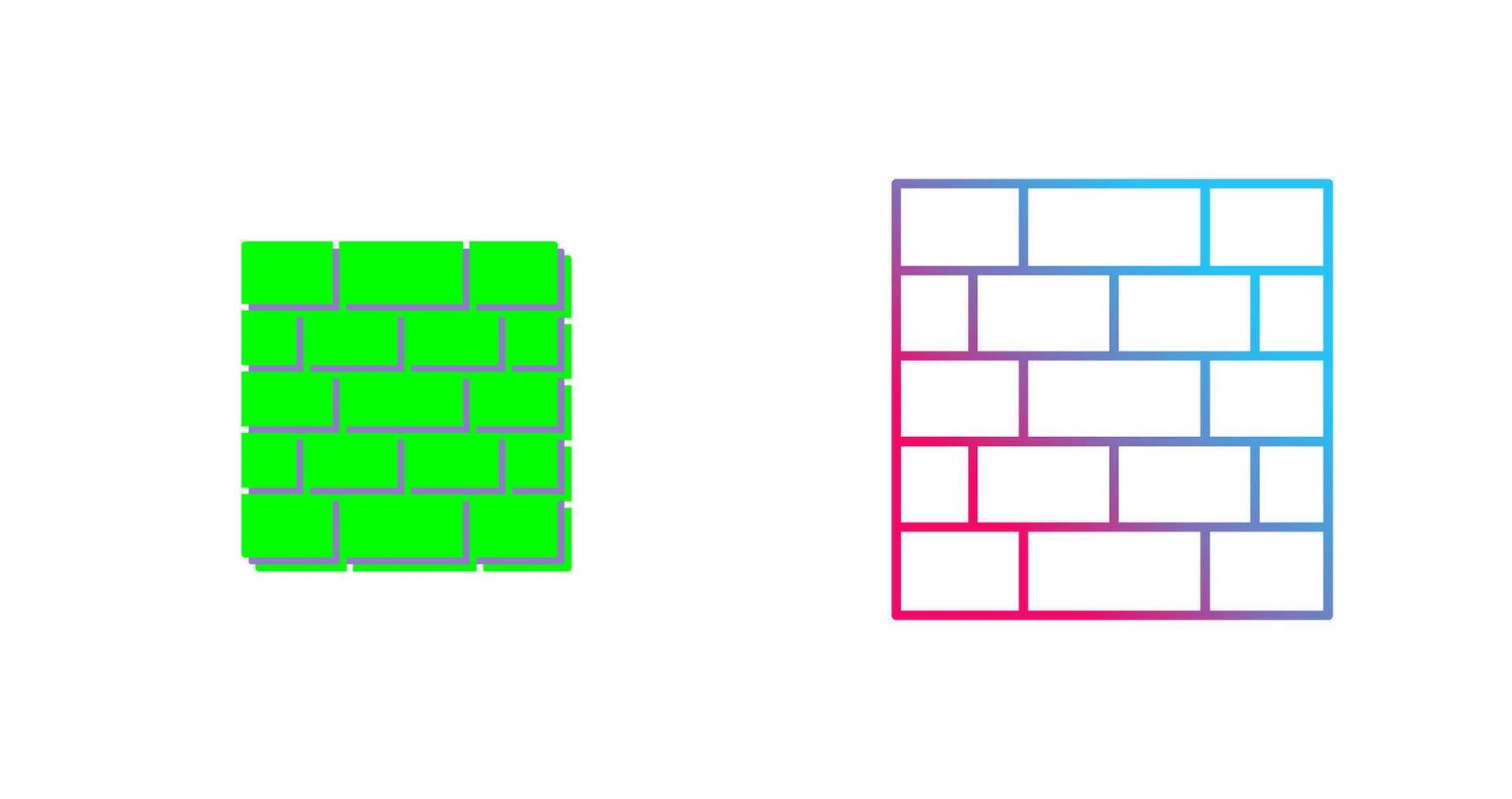 Wall Icon Design vector