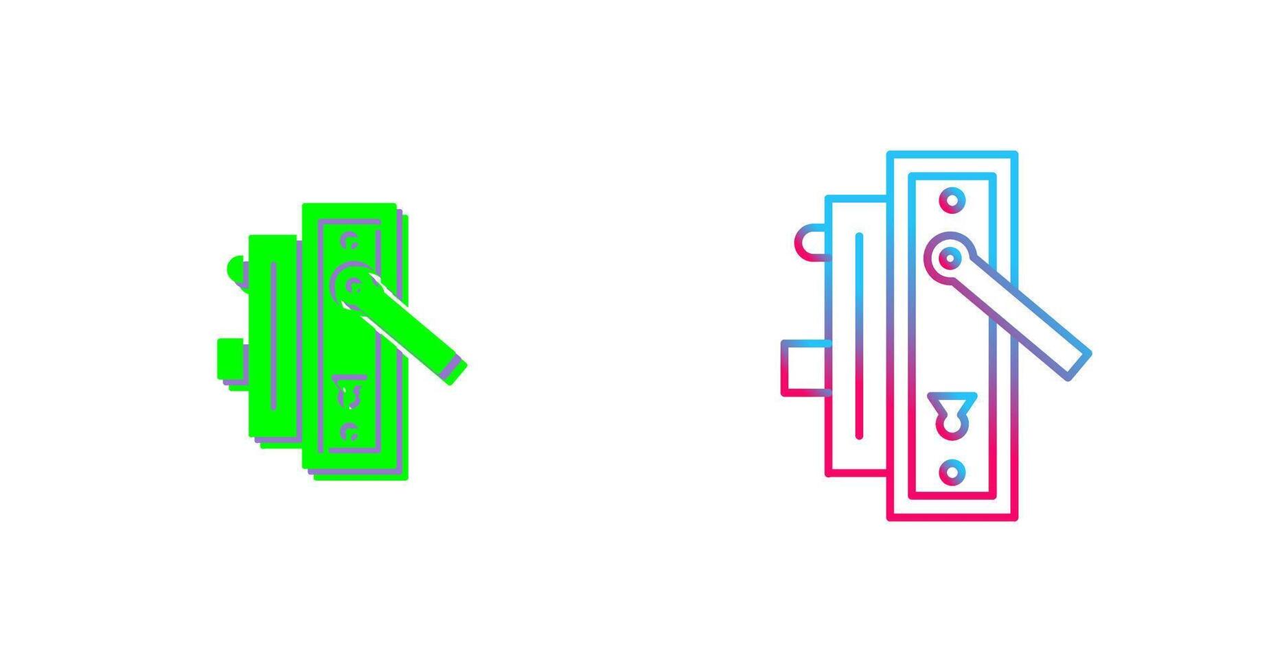 Door Handle Icon Design vector