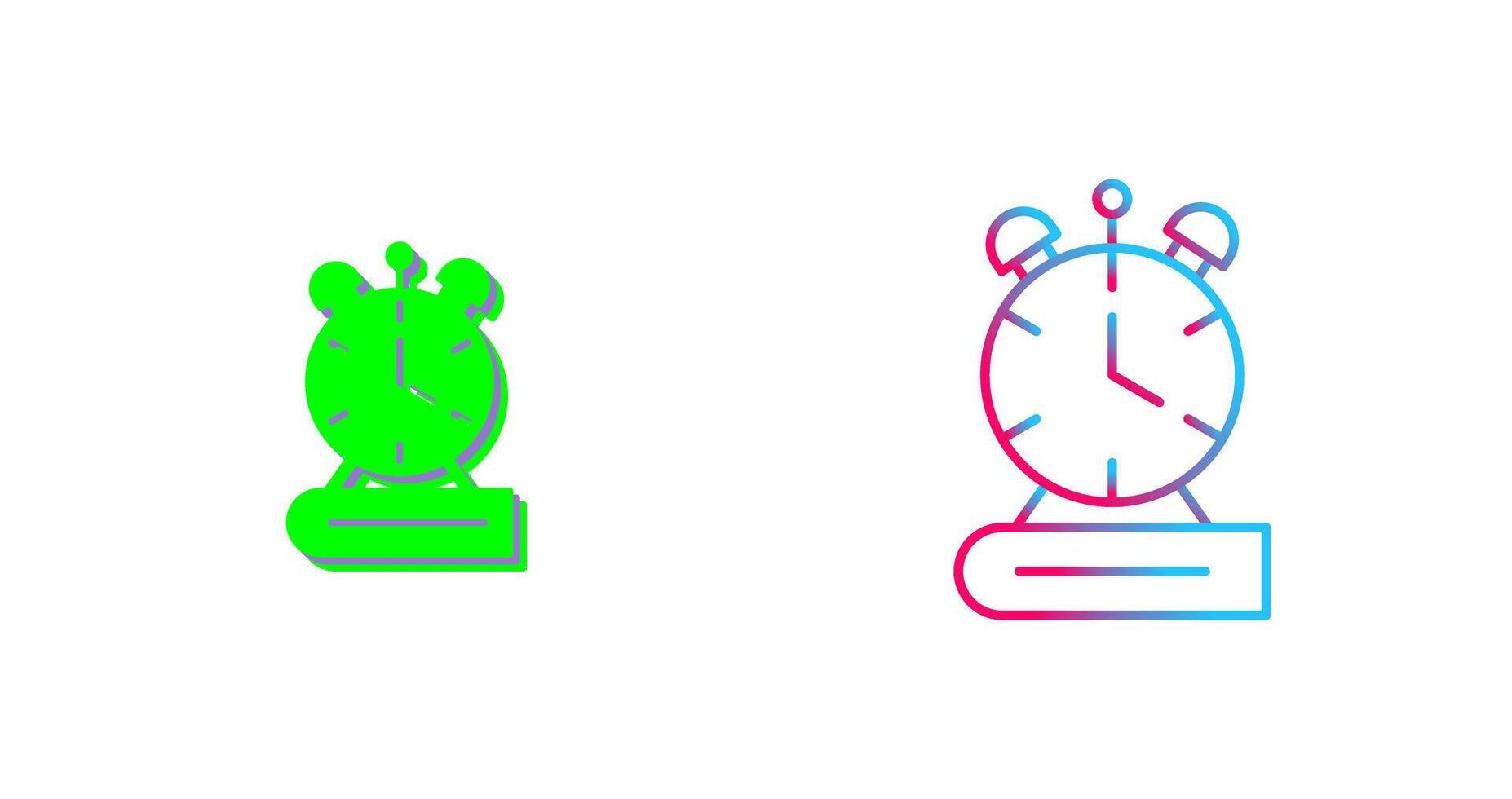 Alarm Clock Icon Design vector