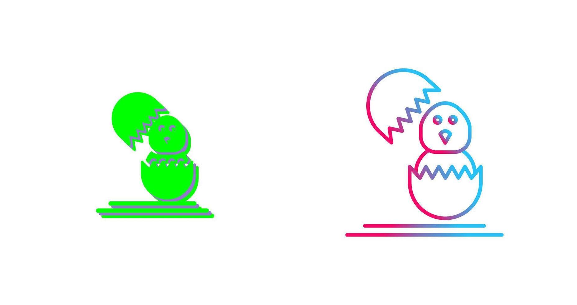 Chick Icon Design vector