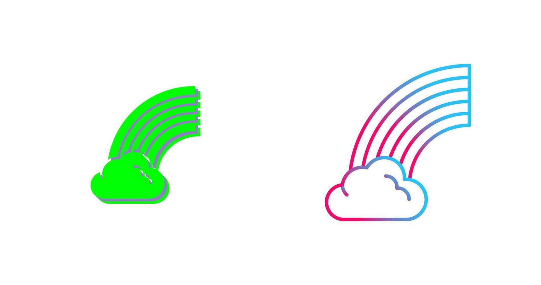 Rainbow Icon Design vector