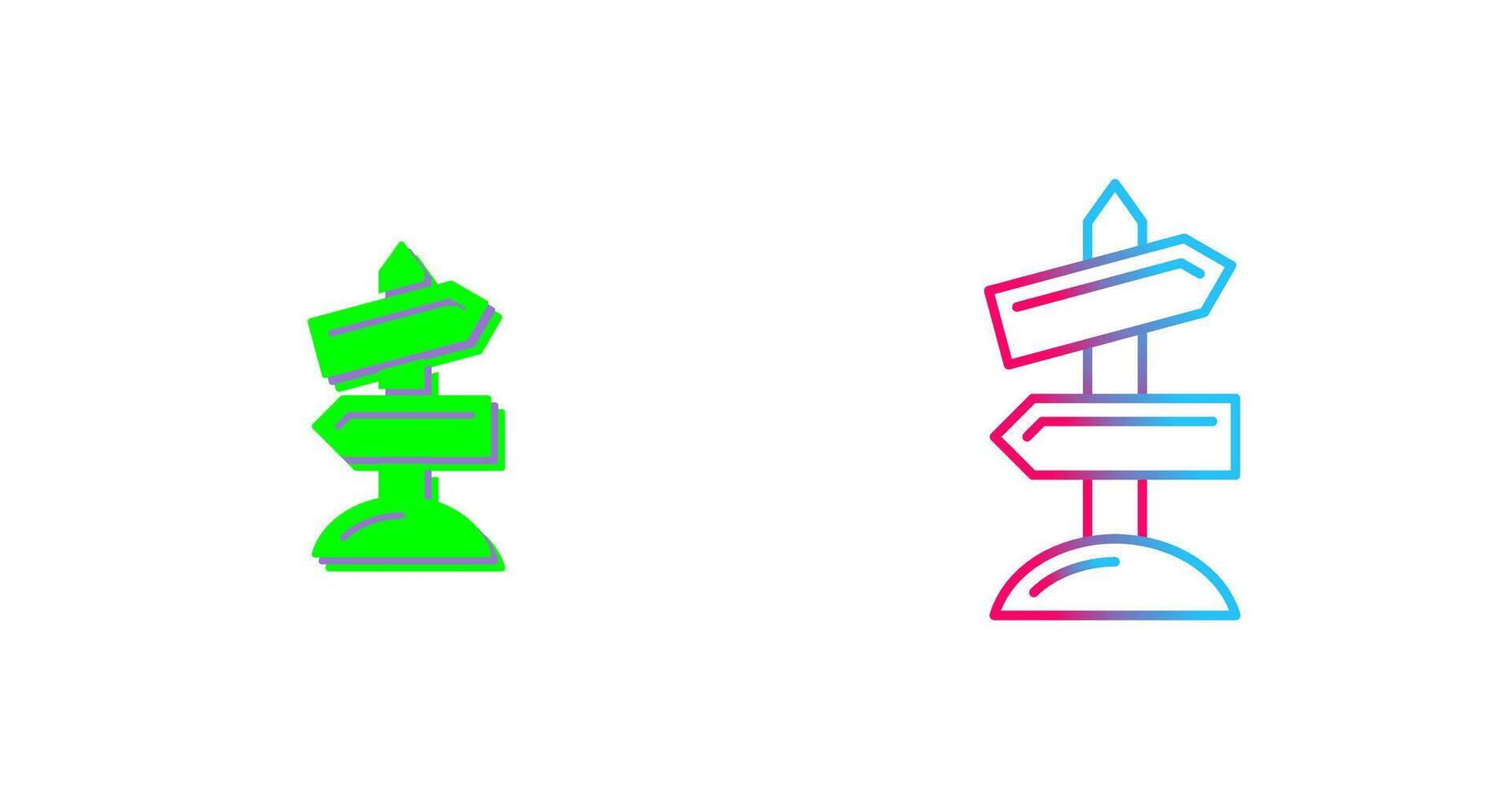 Road Sign Icon Design vector