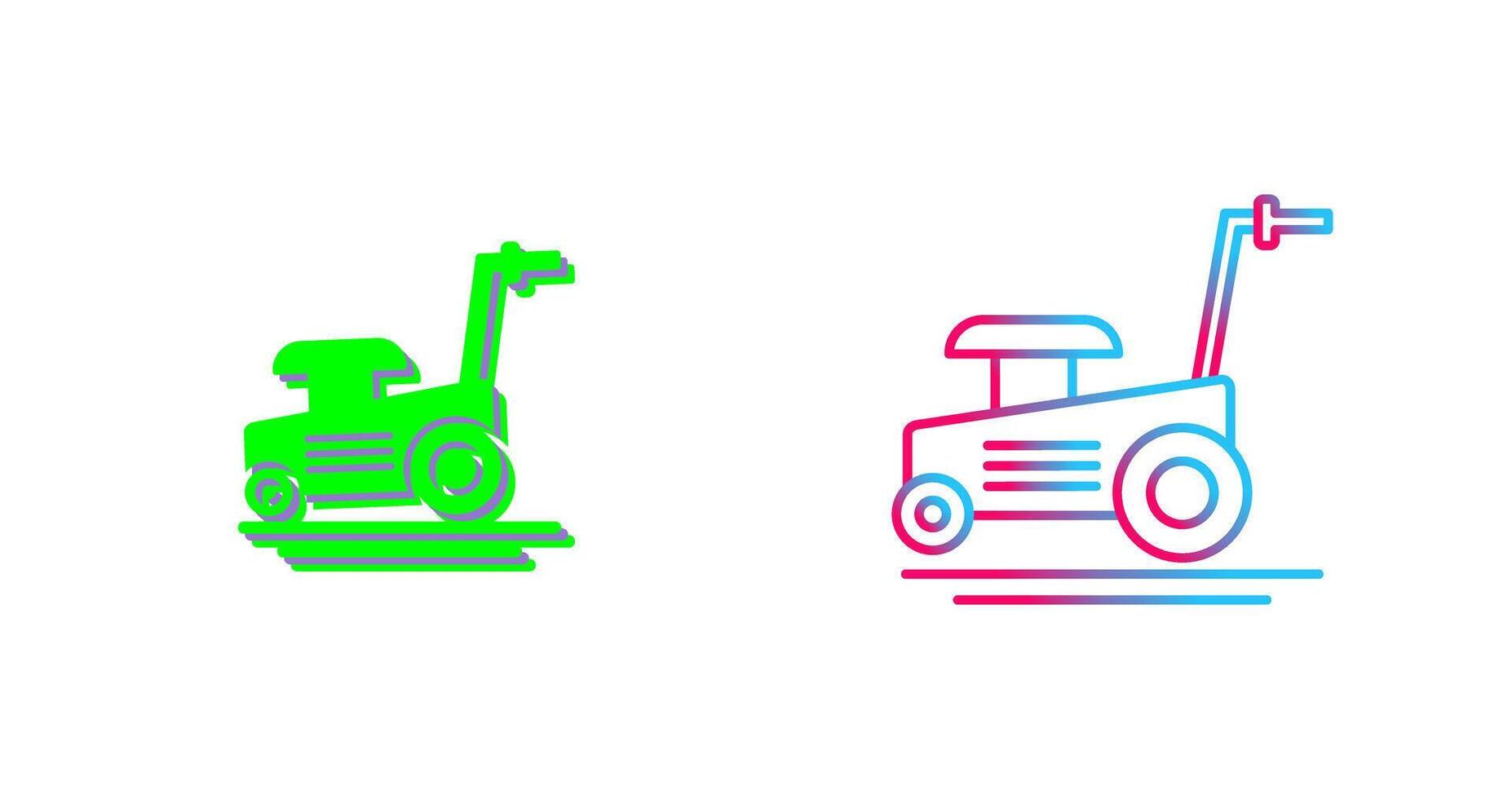 Lawn Mower Icon Design vector