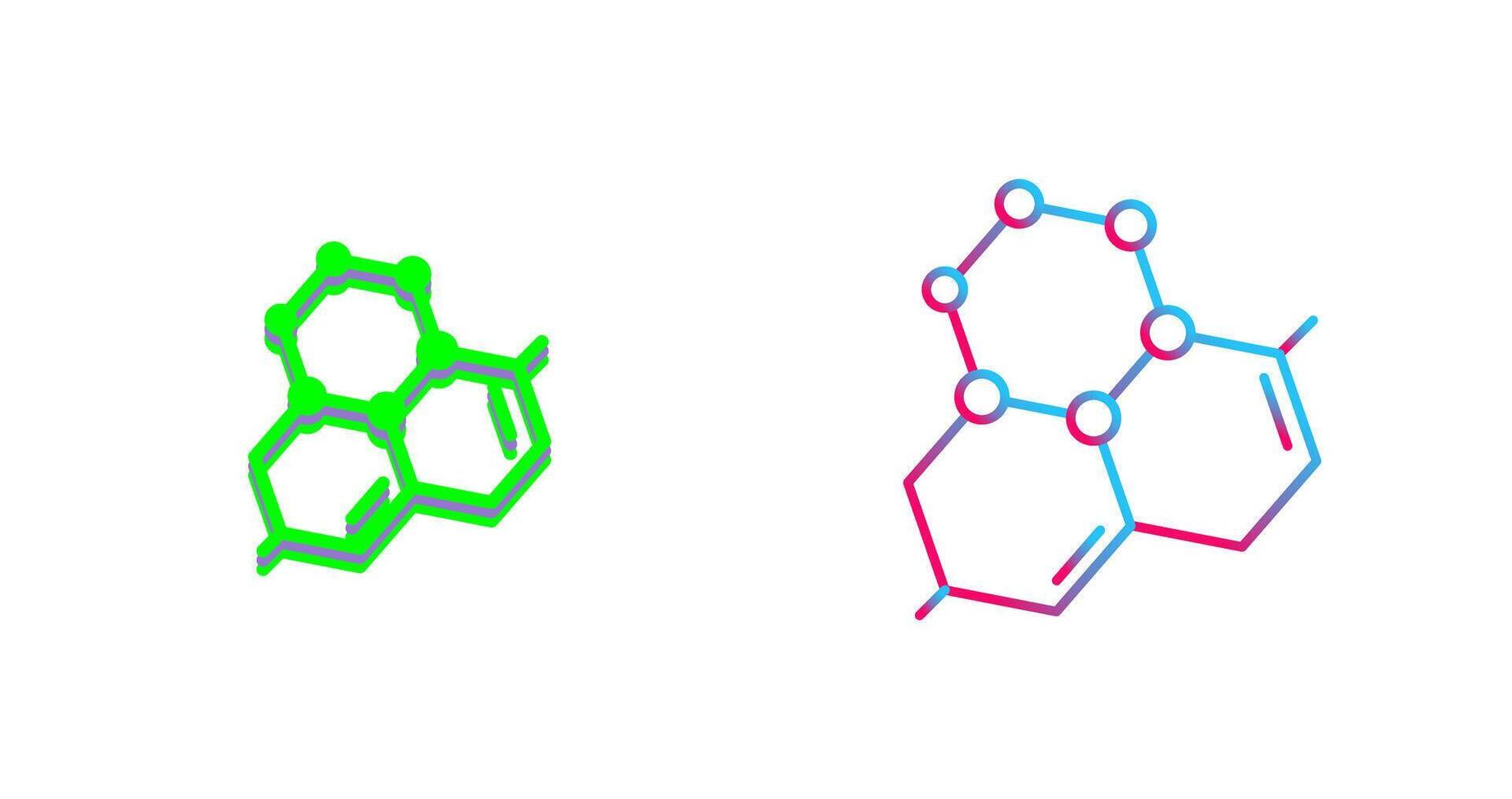 Molecule Icon Design vector