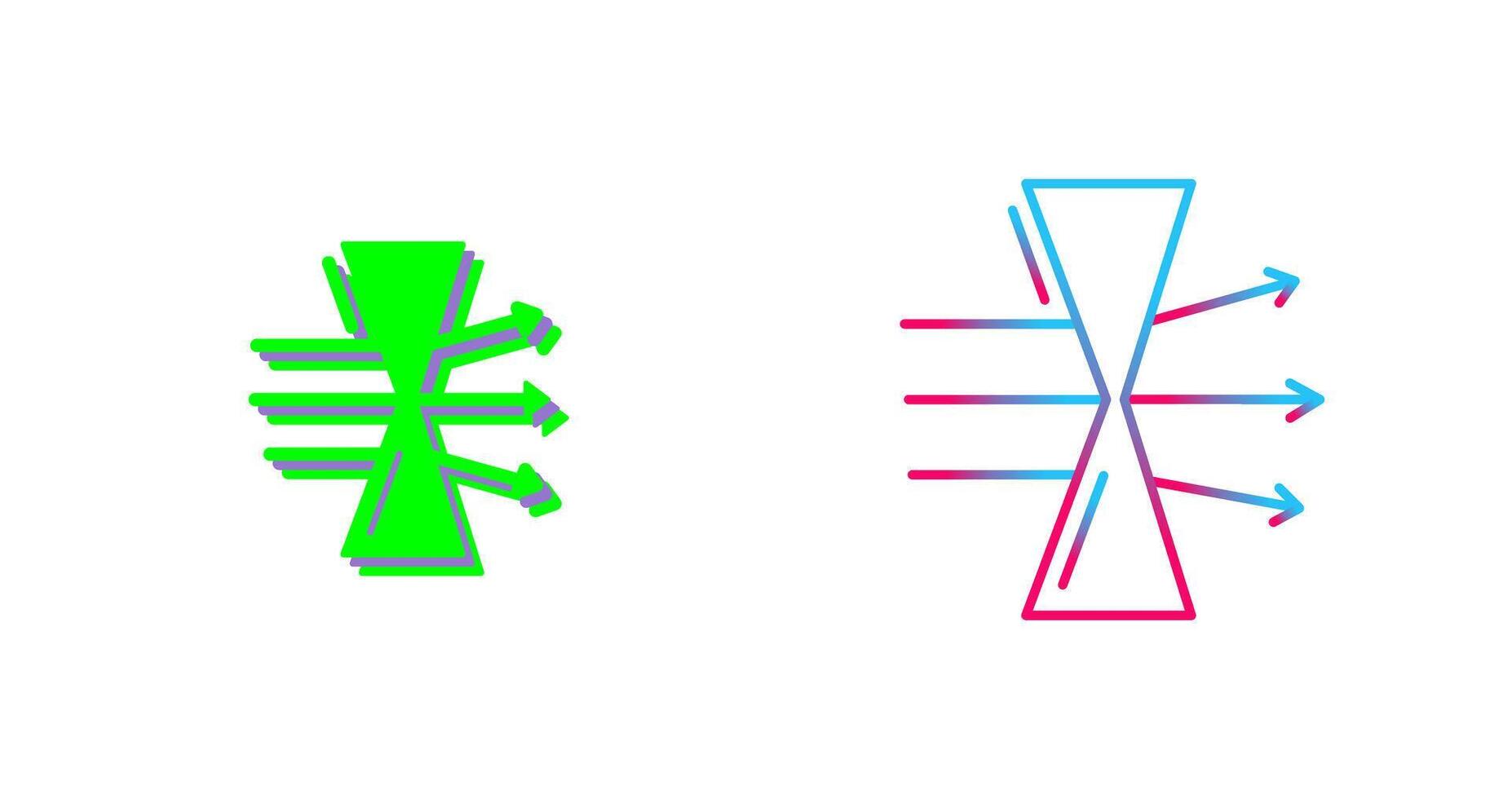 Dispersion Icon Design vector