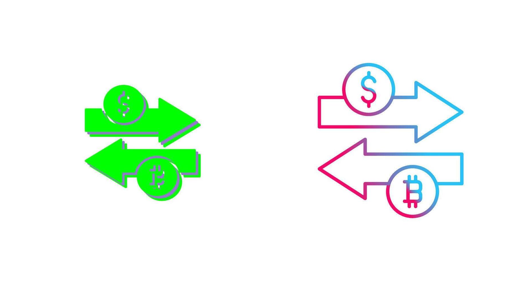 Money Exchange Icon Design vector