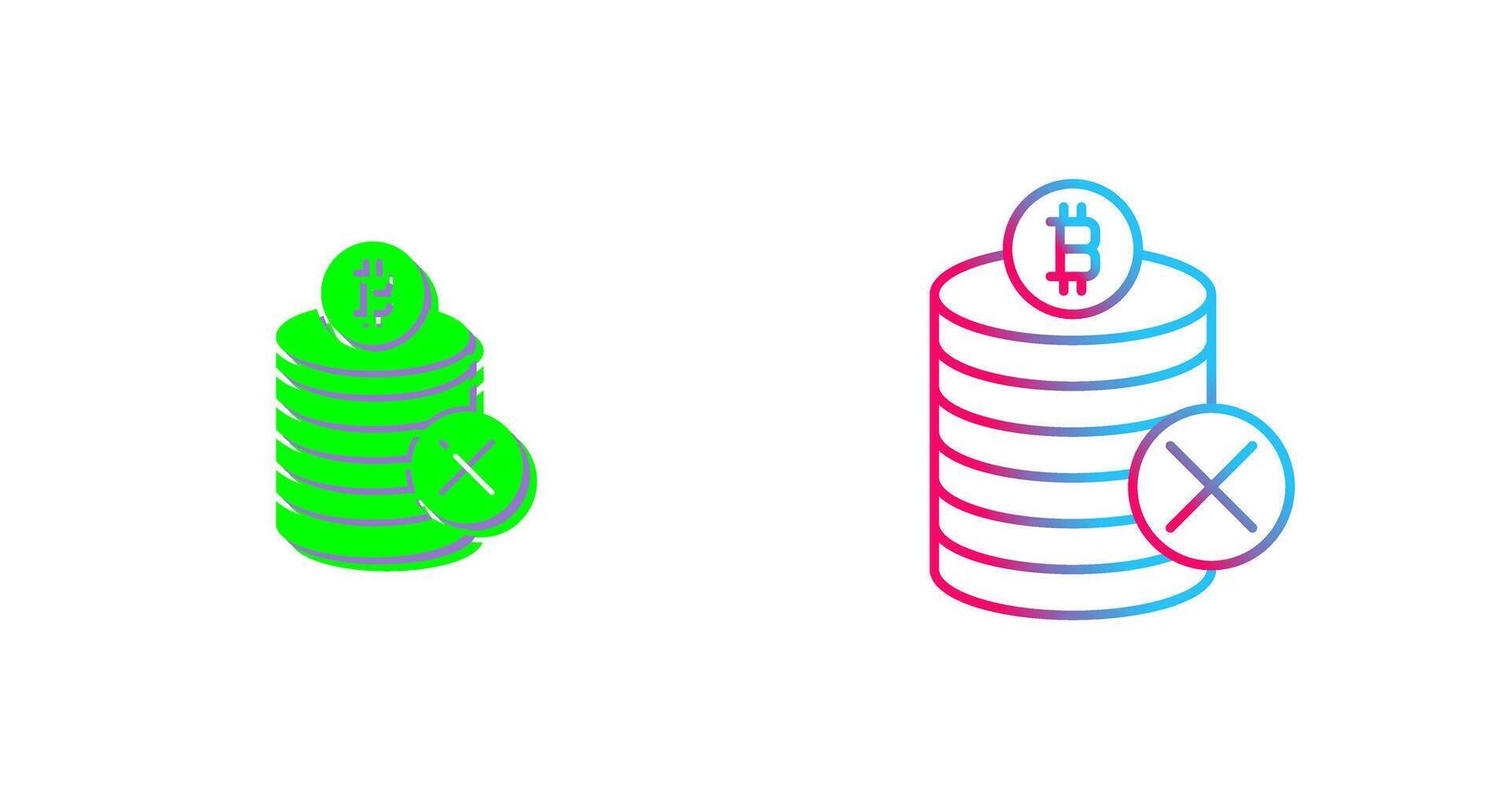 Not Accepted Icon Design vector