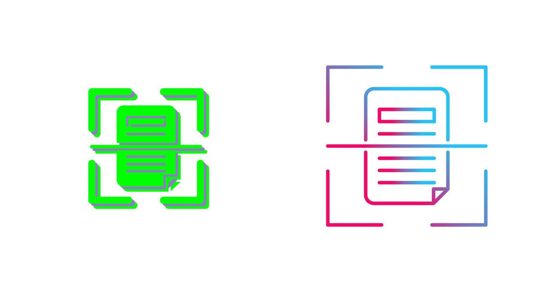 Scan Icon Design vector
