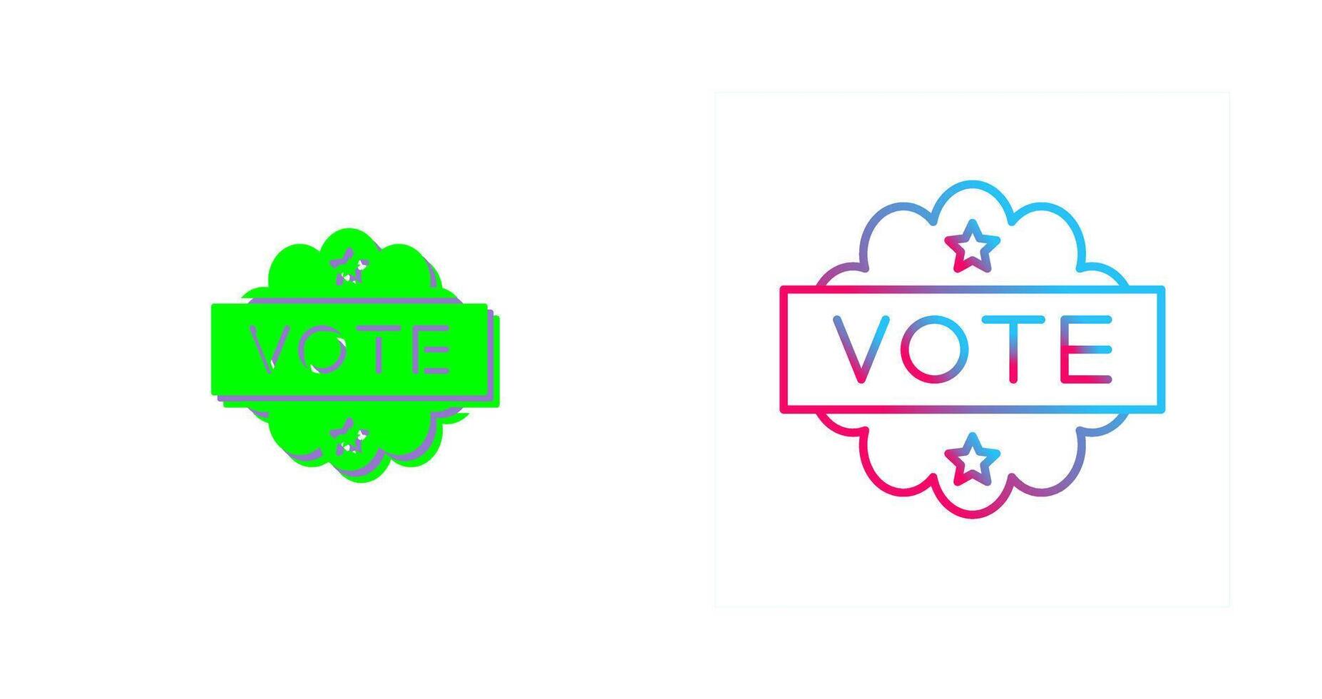 Vote Icon Design vector