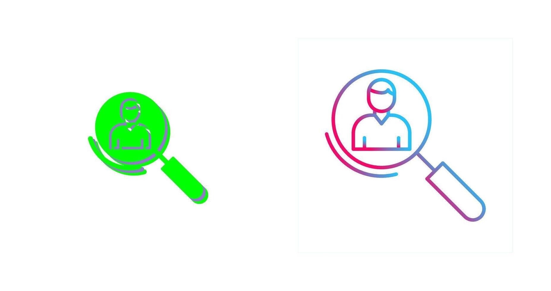 Magnifier Icon Design vector