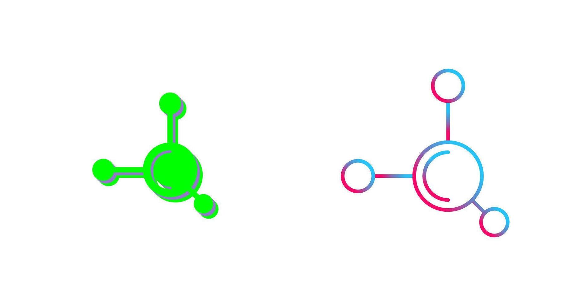 Molecule Icon Design vector