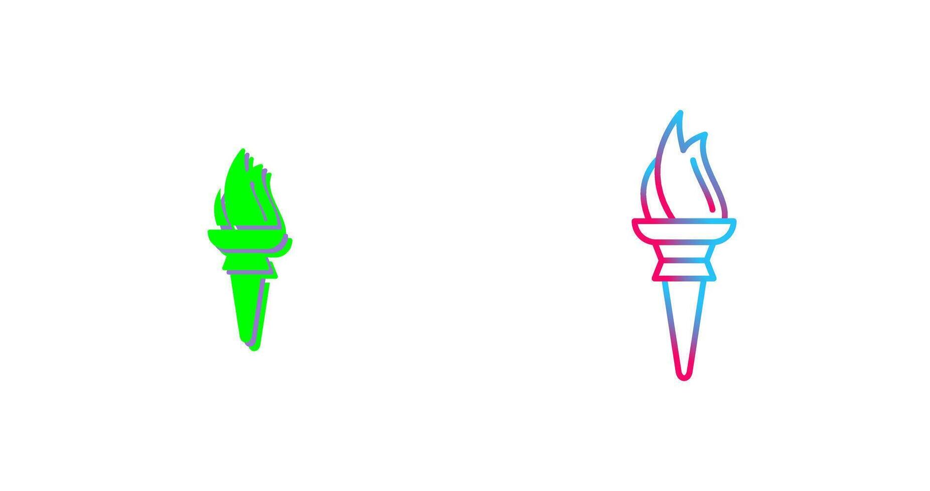 Torch Icon Design vector