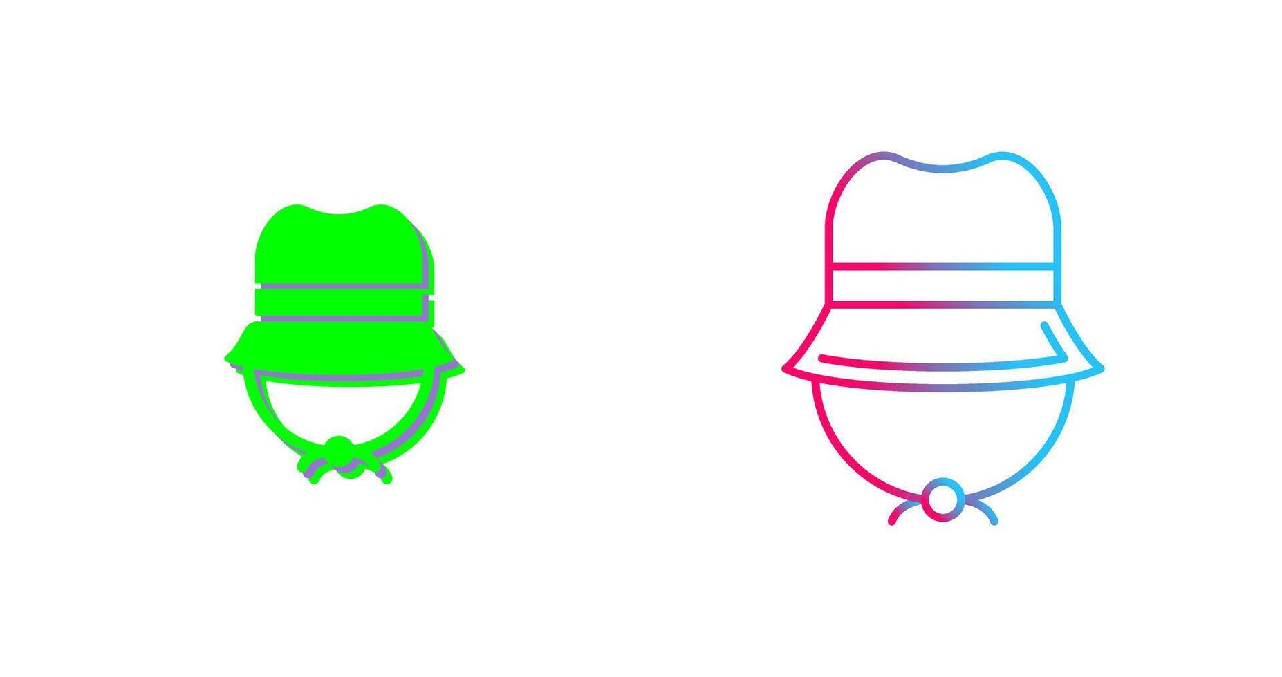 Camping Hat Icon Design vector