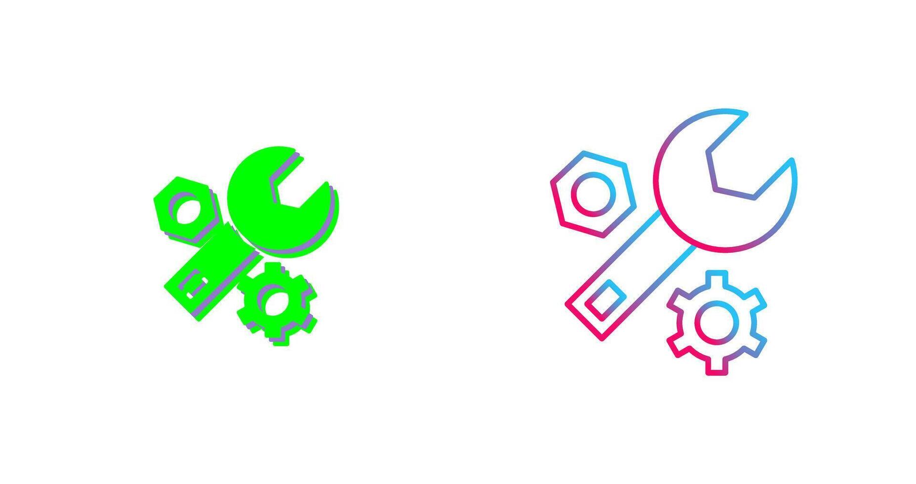 Wrench Icon Design vector