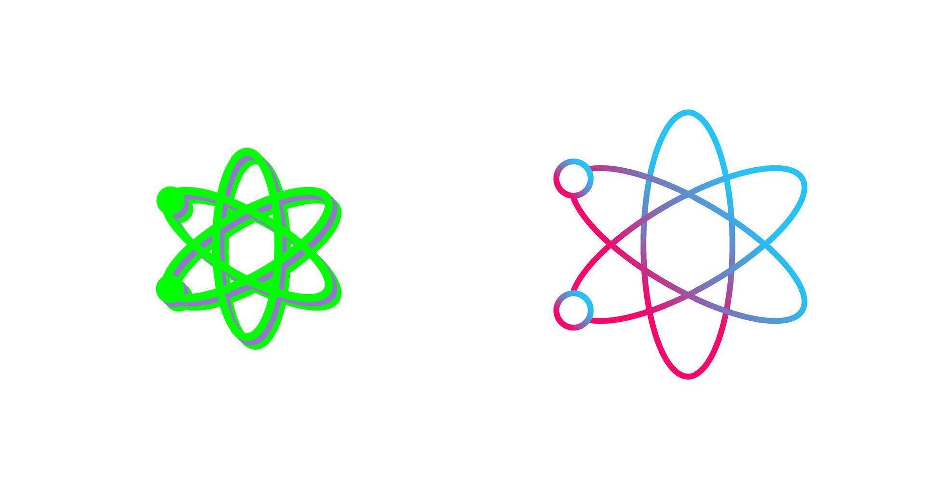Atom Icon Design vector