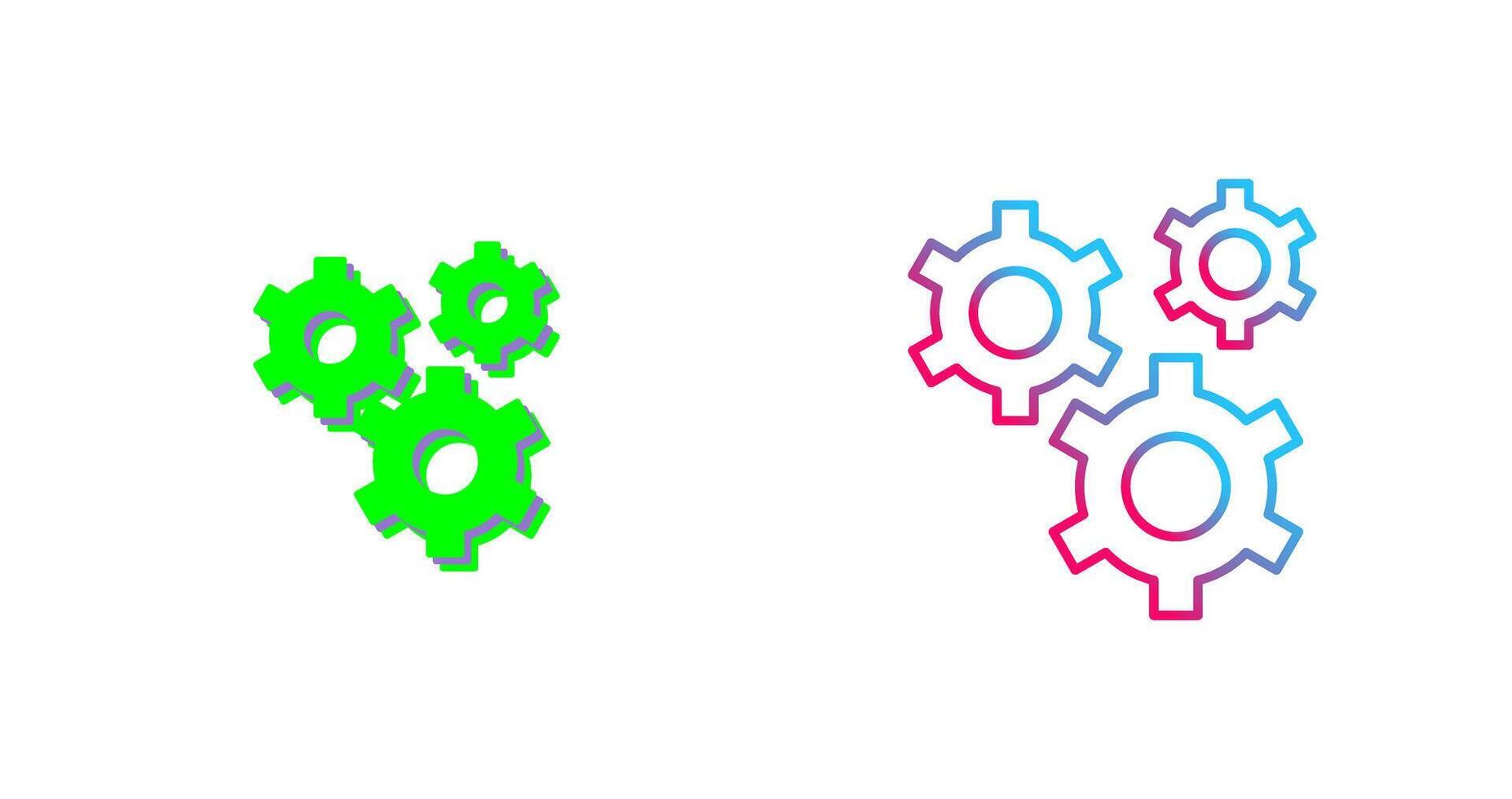 Gears Icon Design vector