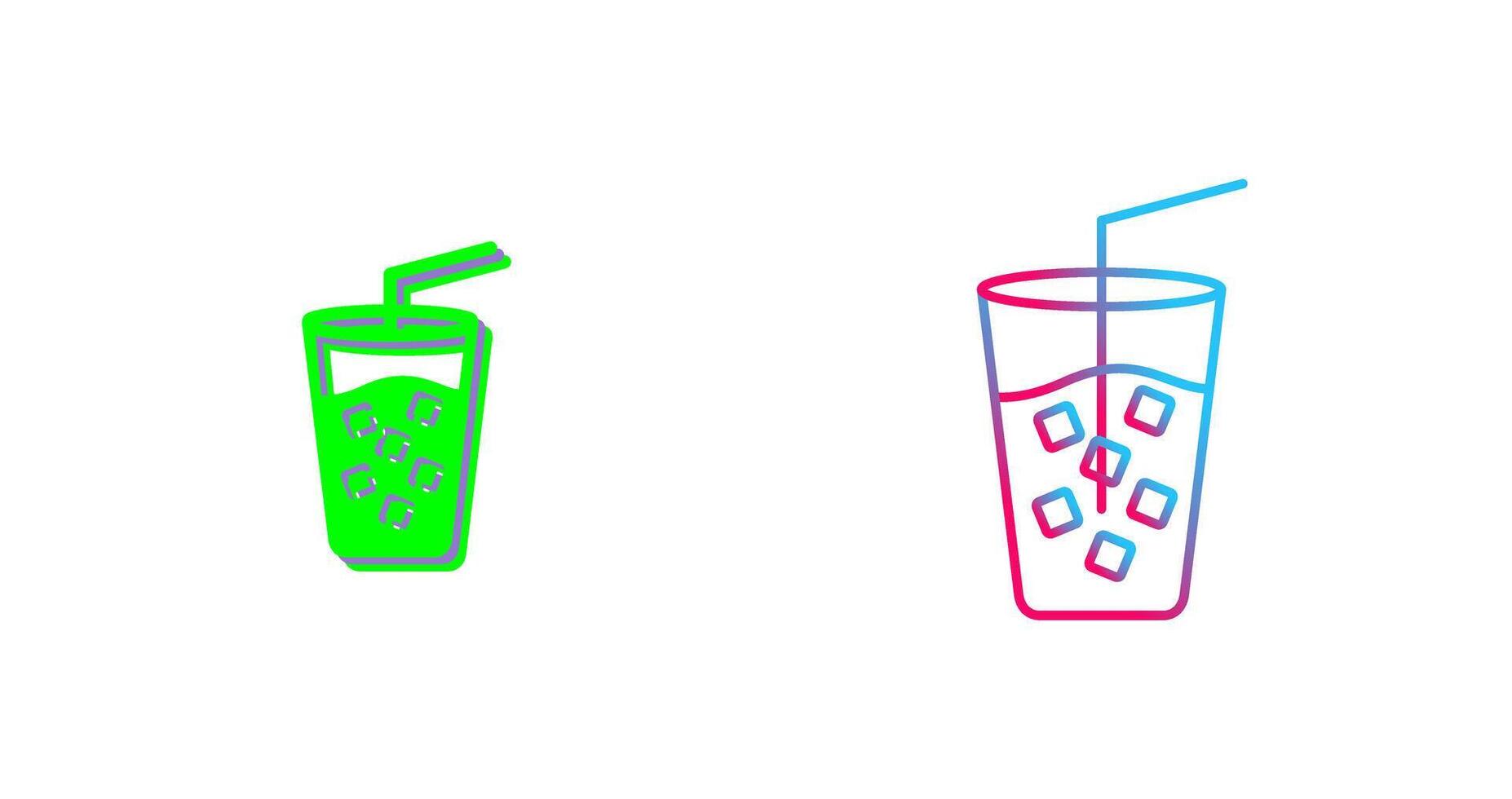 Cold Drink Icon Design vector