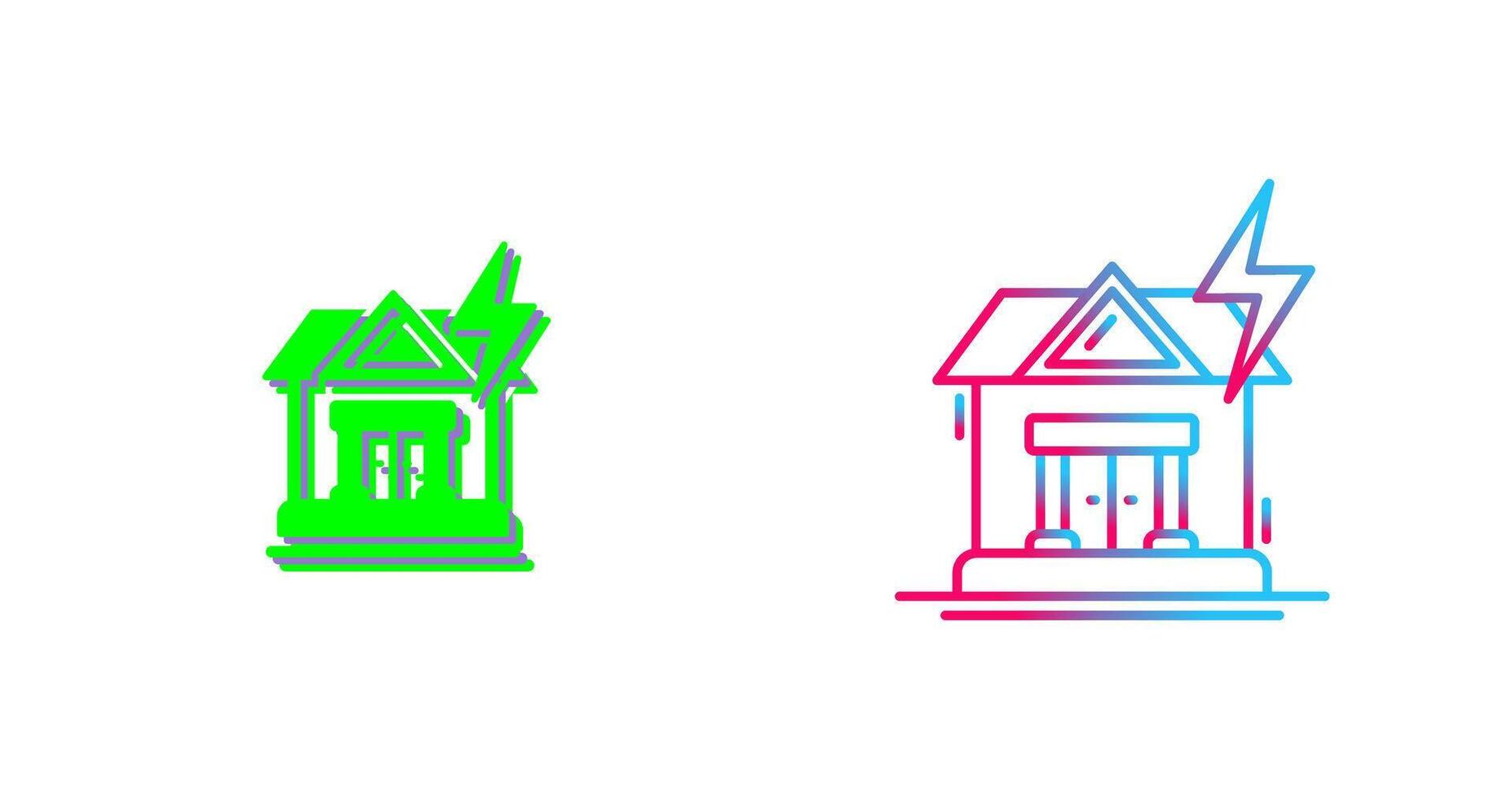 Natural Disaster Icon Design vector