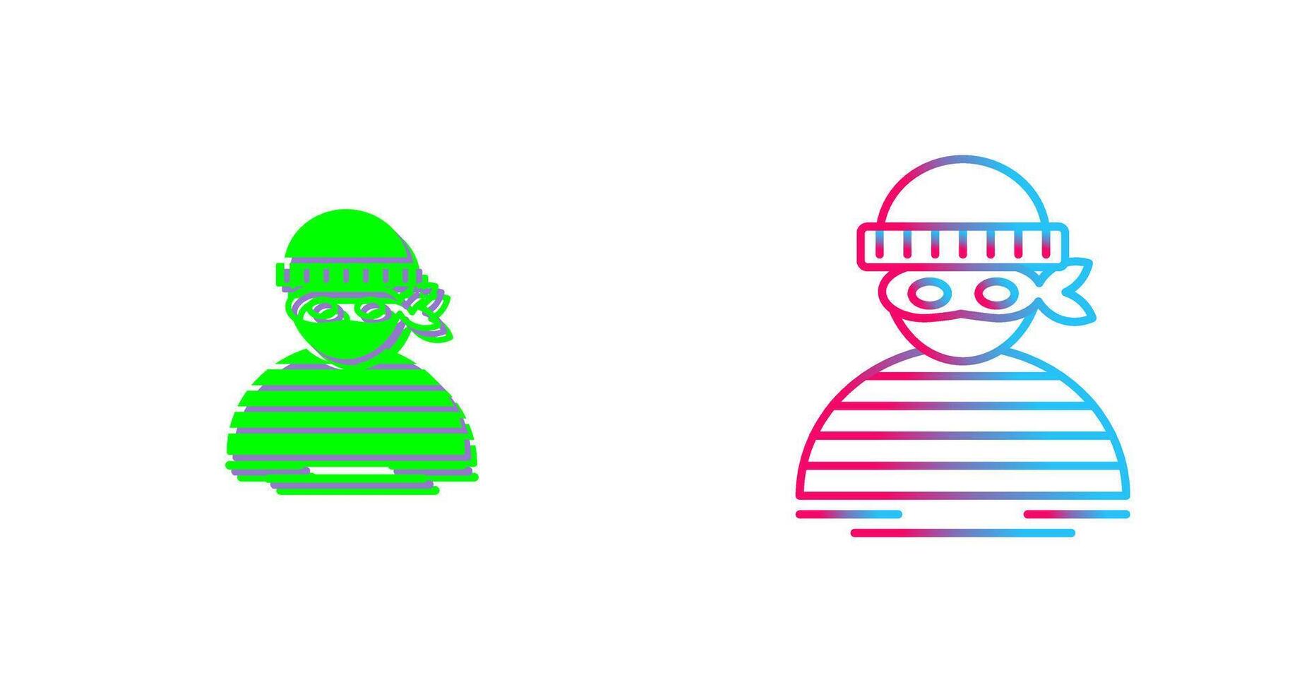 Thief Icon Design vector