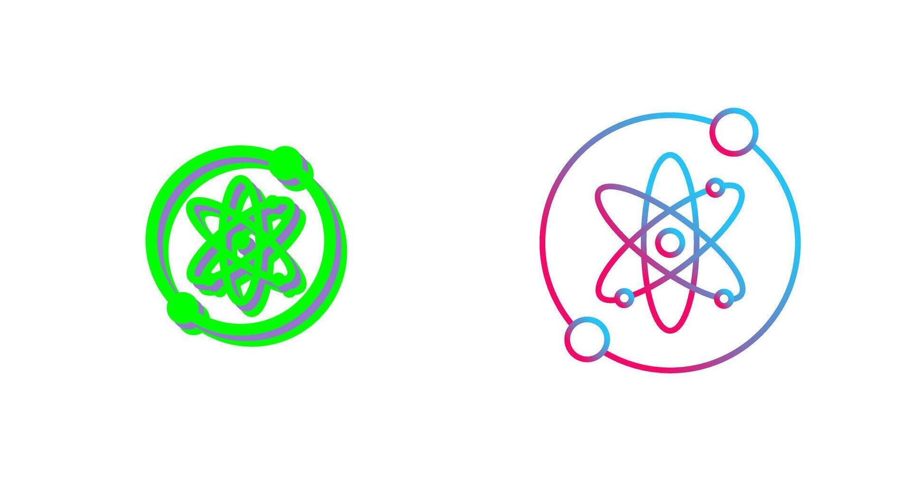 Proton Icon Design vector