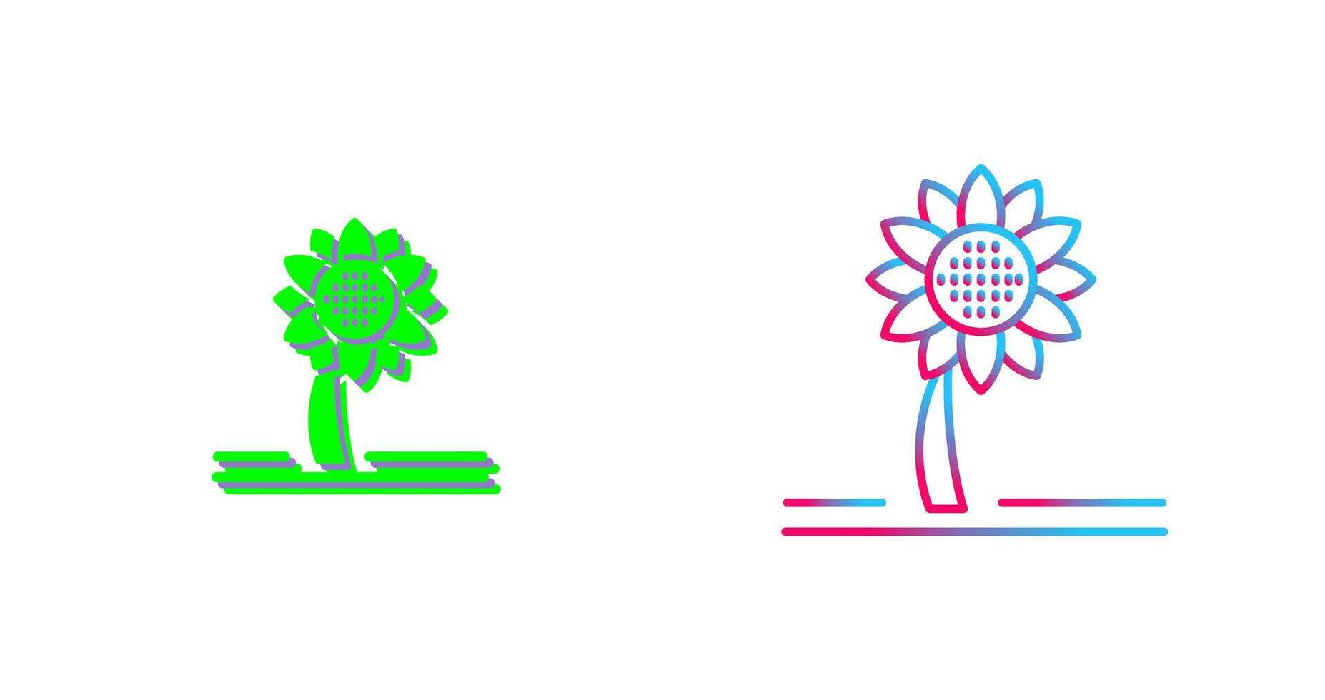 Sunflower Icon Design vector