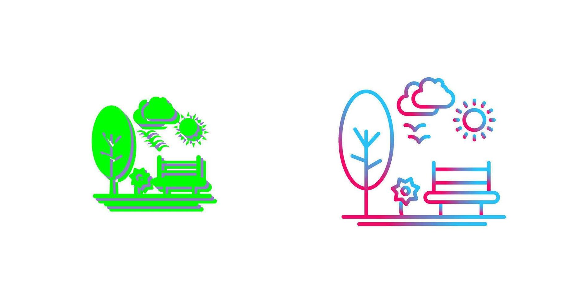 Park Icon Design vector