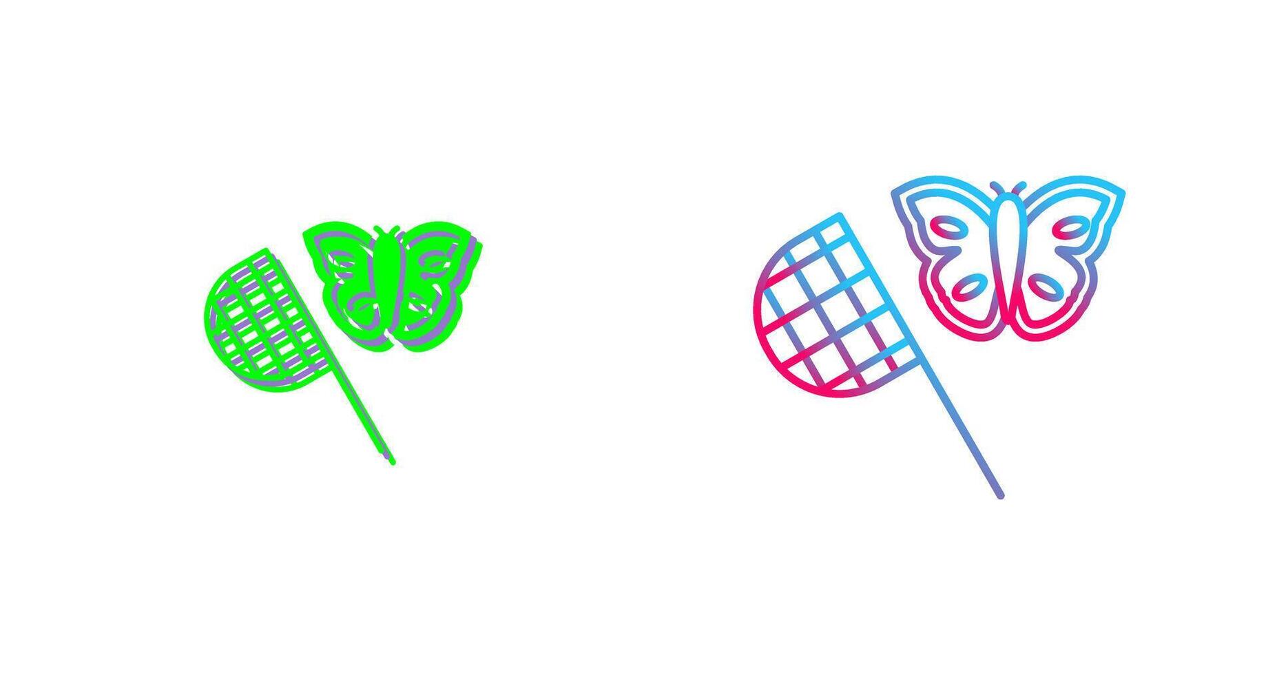 Butterfly Catcher Icon Design vector