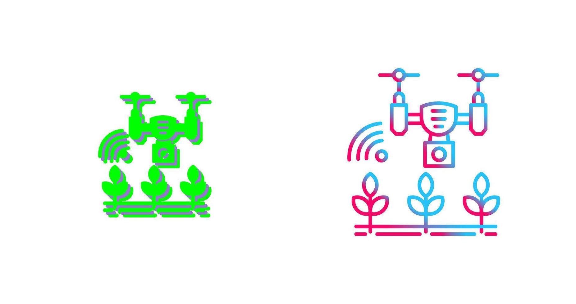 Smart Farm Icon Design vector