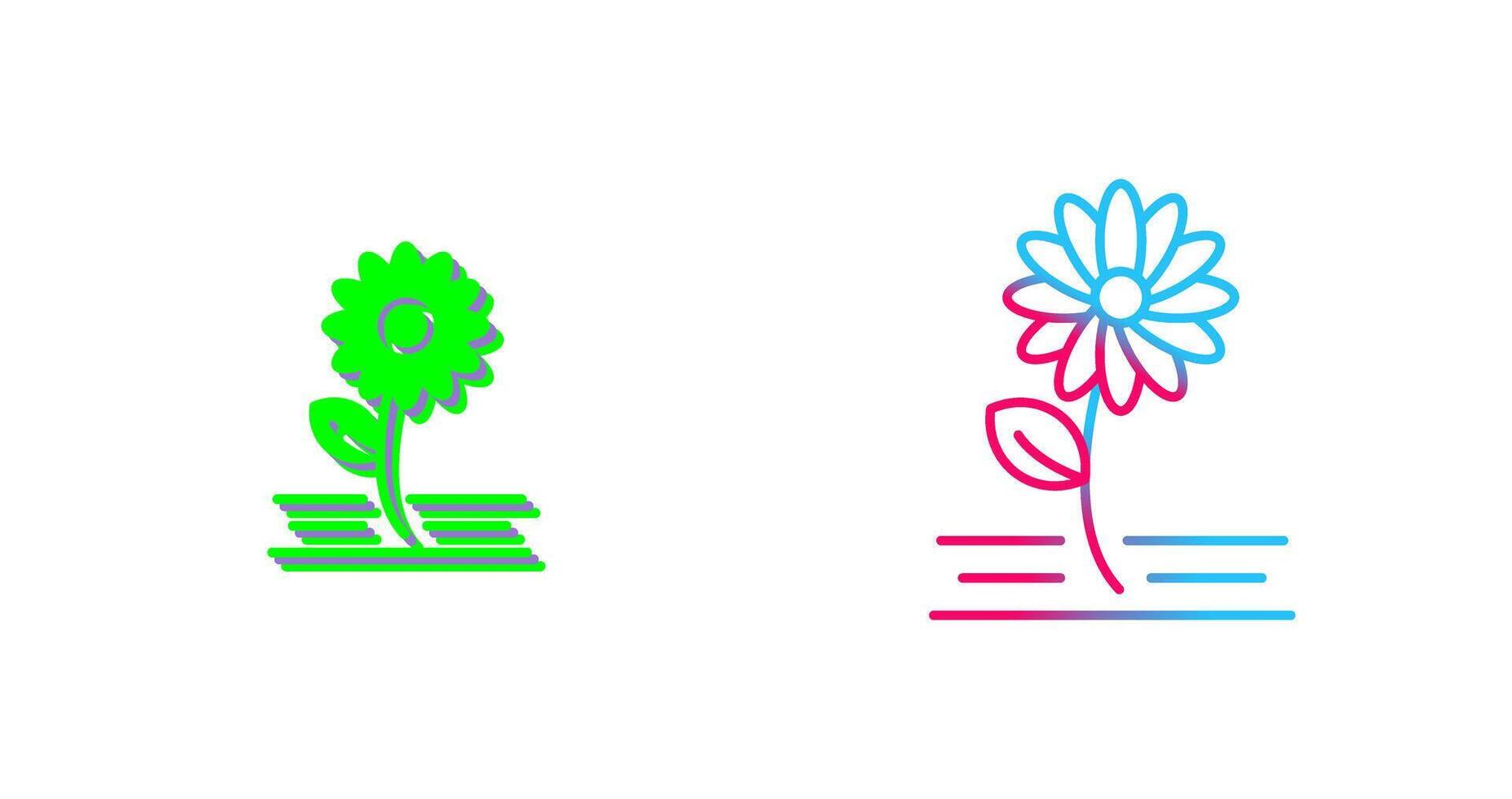 Flowers Icon Design vector