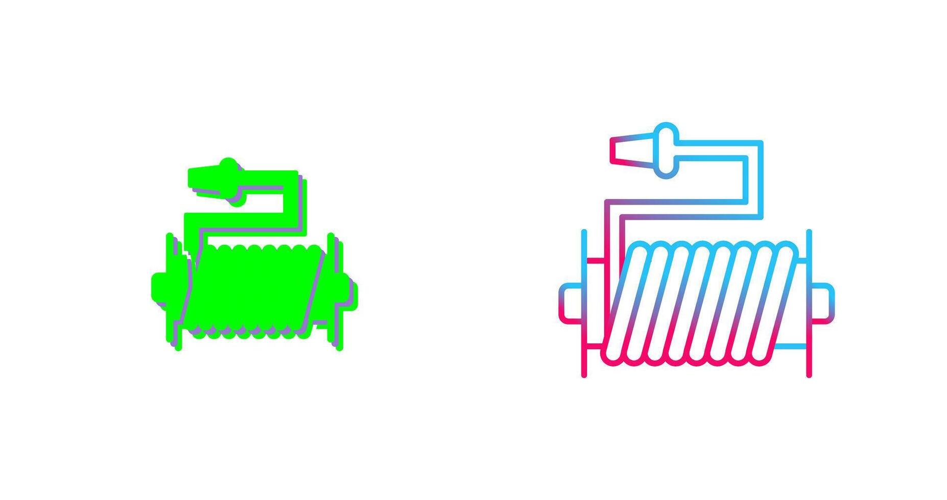 Water Hose Icon Design vector