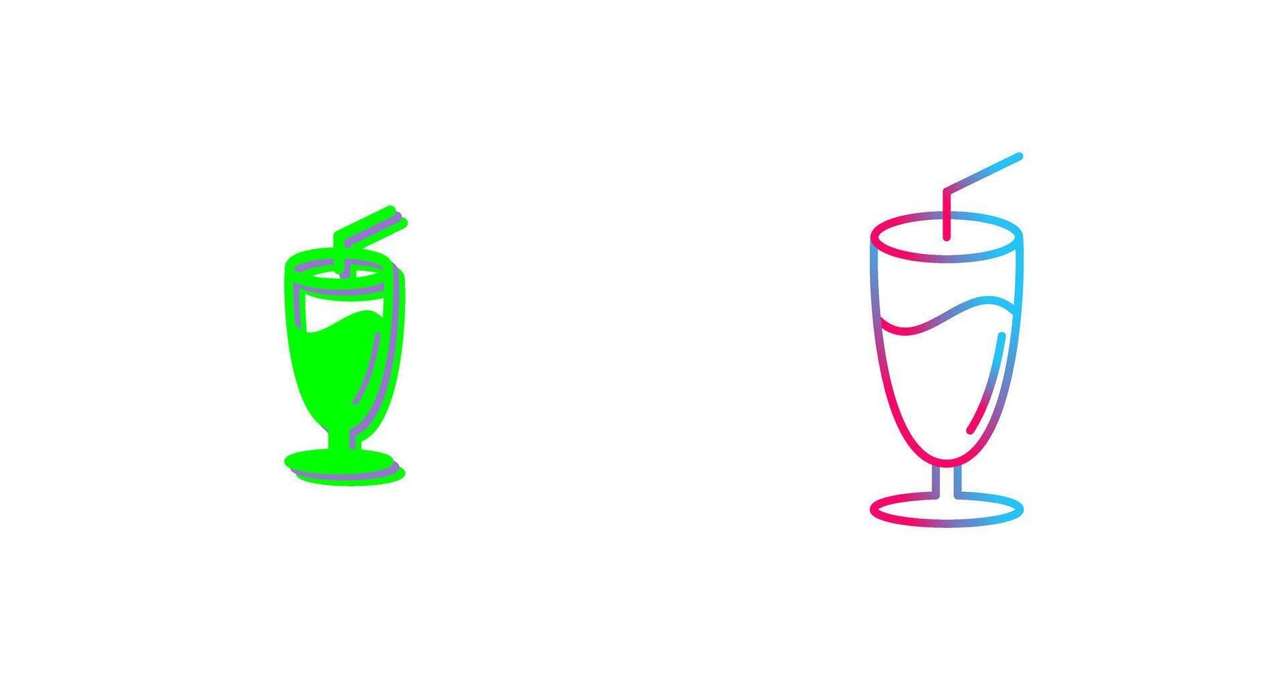 Milkshake Icon Design vector