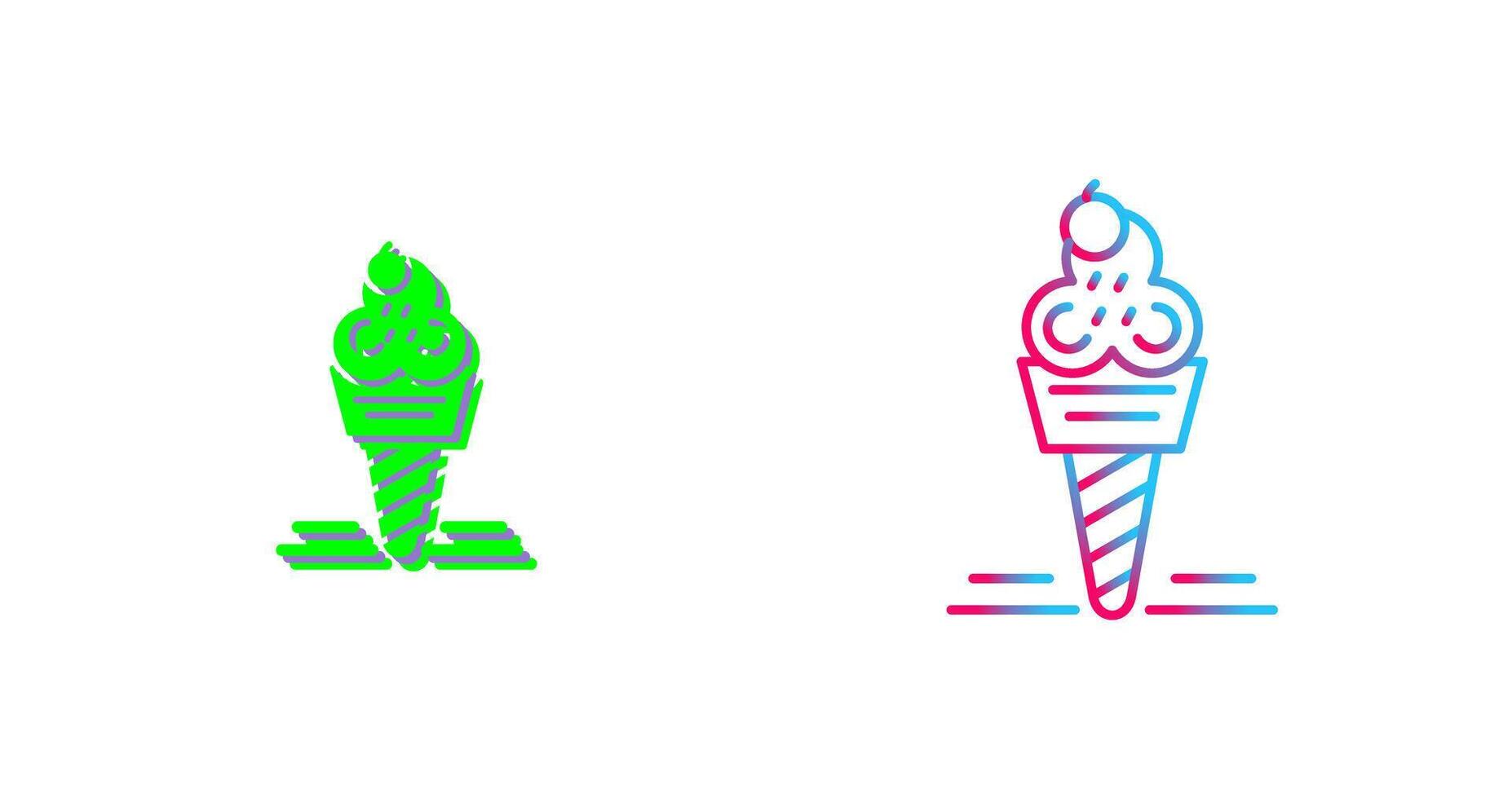 Ice Cream Icon Design vector