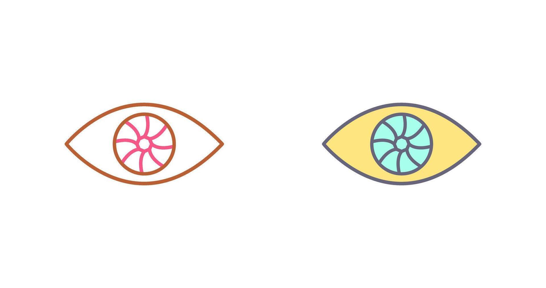 Unique Eye Icon Design vector
