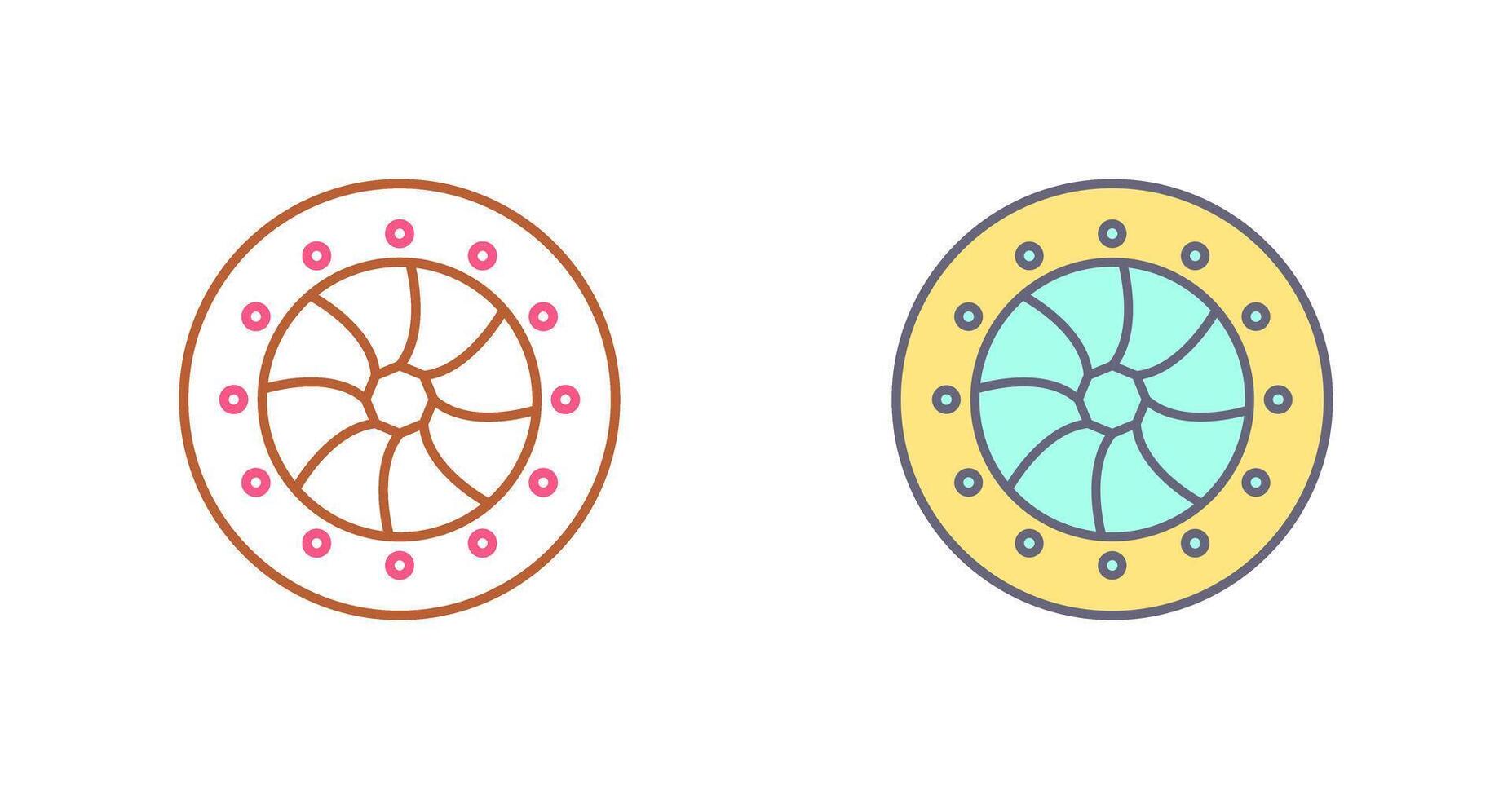 Unique Optical Diaphram Icon Design vector