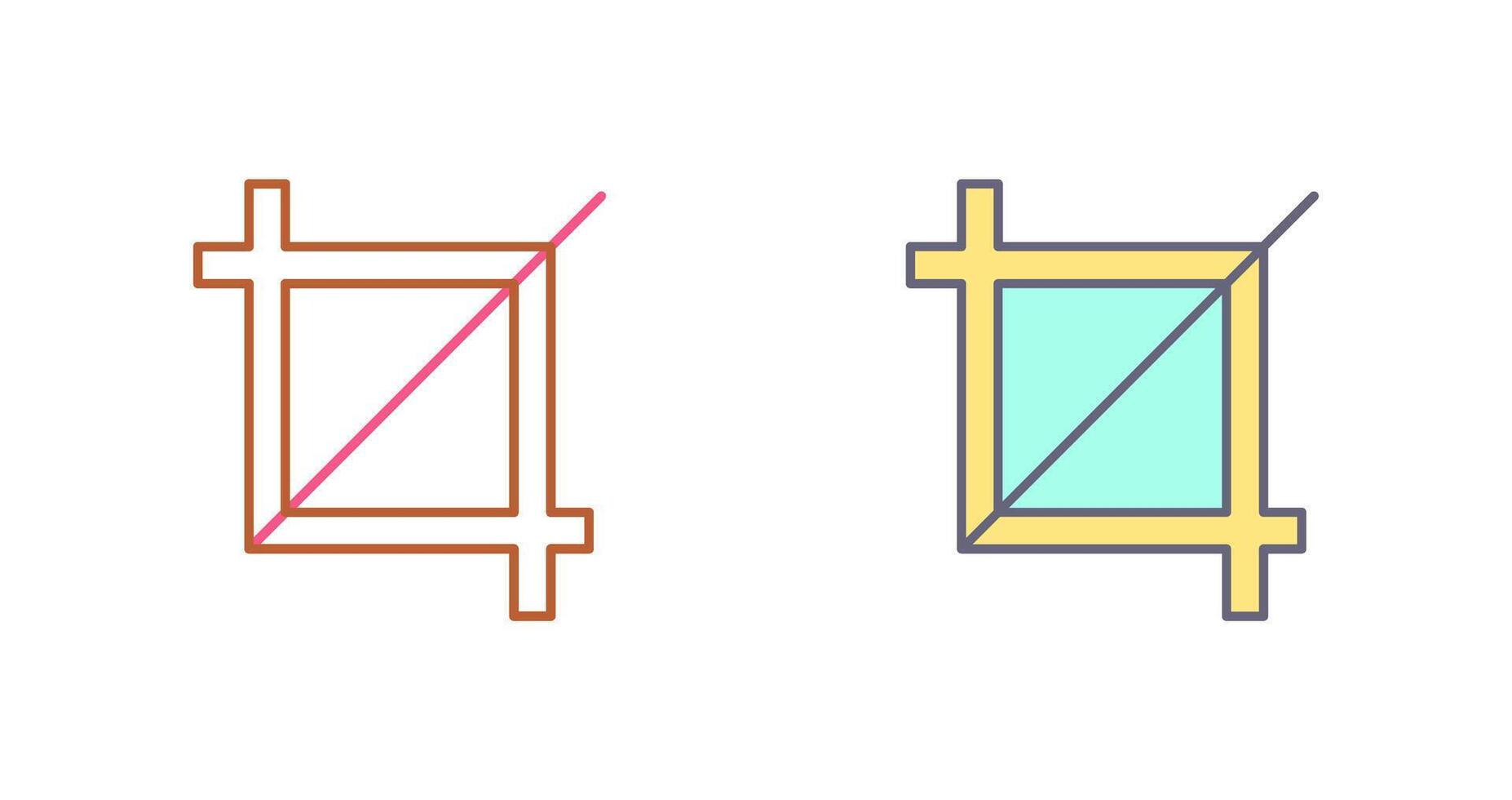 Unique Crop Icon Design vector
