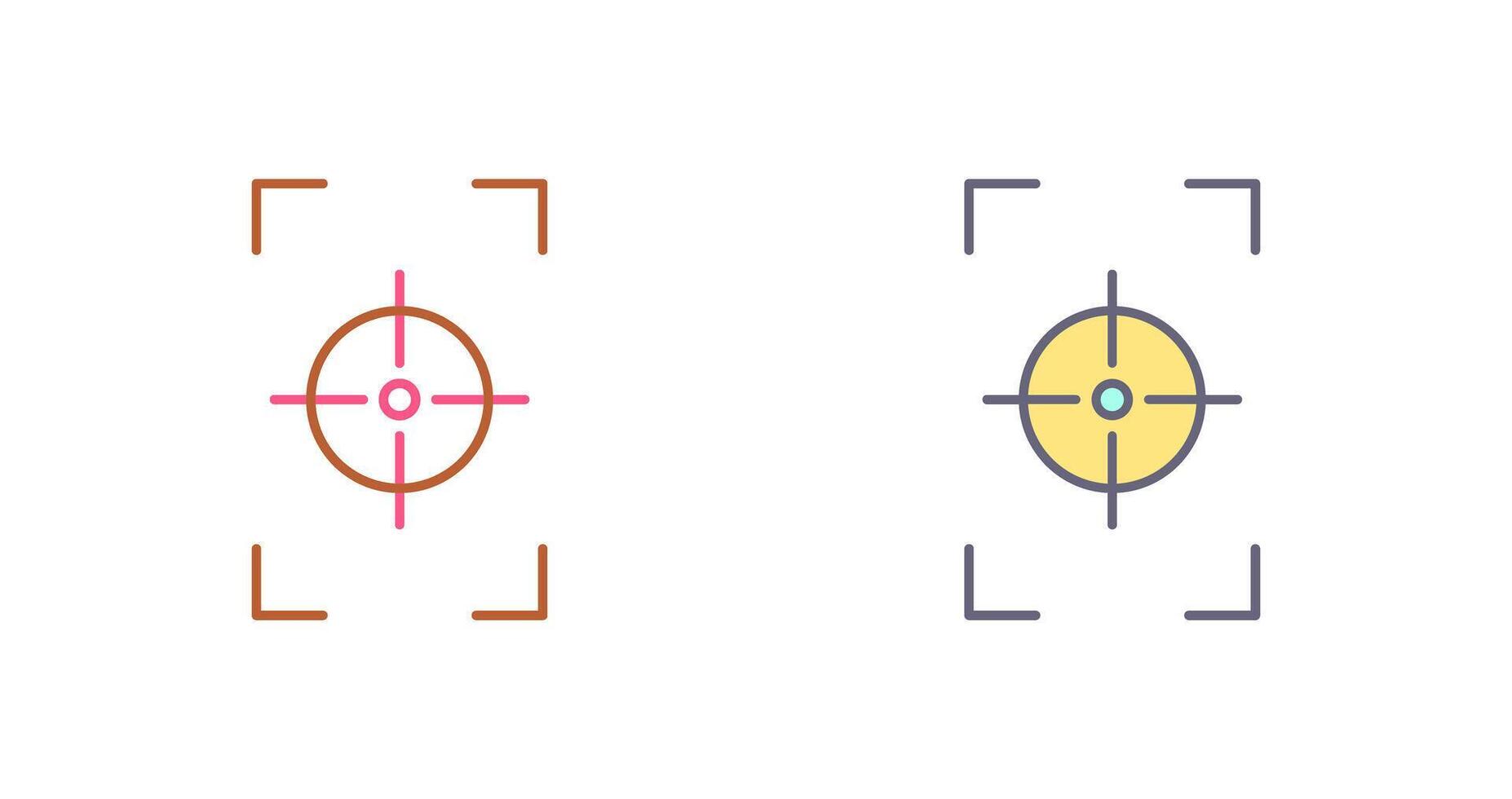 Unique Focus Vertical Icon Design vector