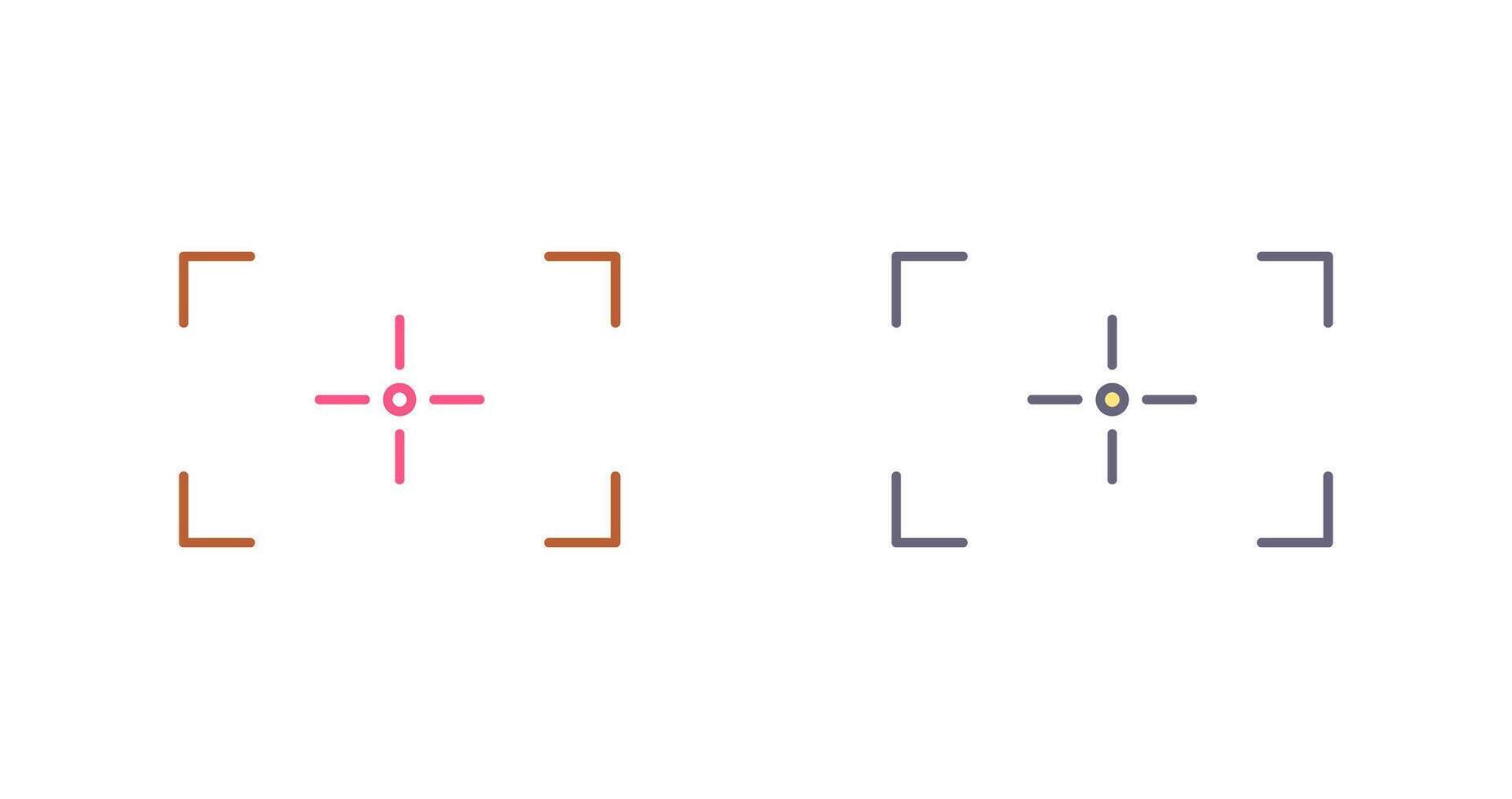 Unique Focus Icon Design vector