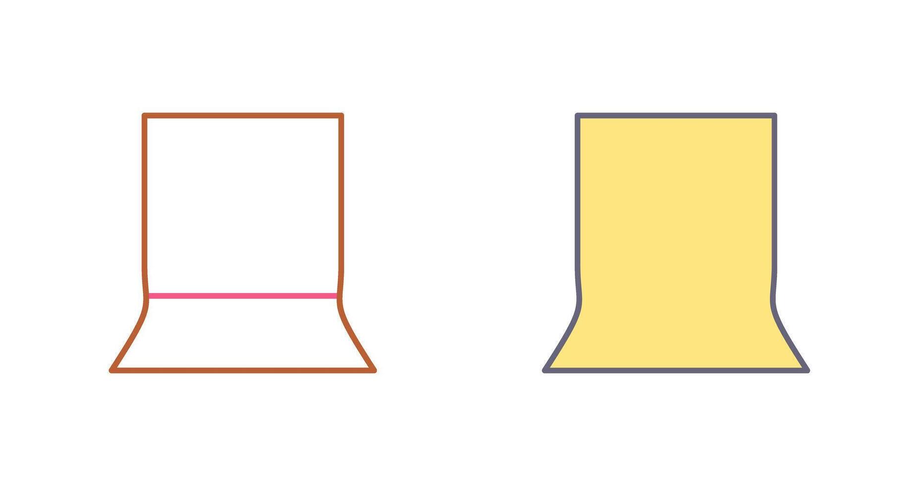 Unique Back Stand Icon Design vector