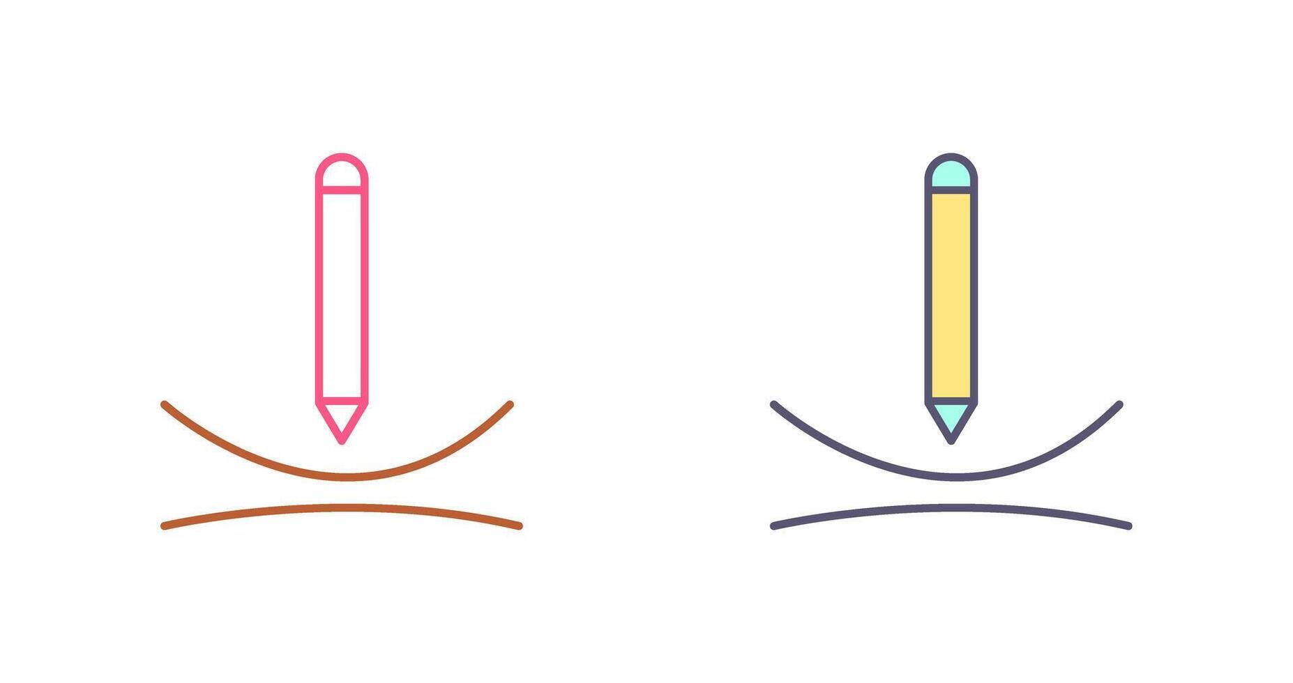 Draw Curve Icon Design vector