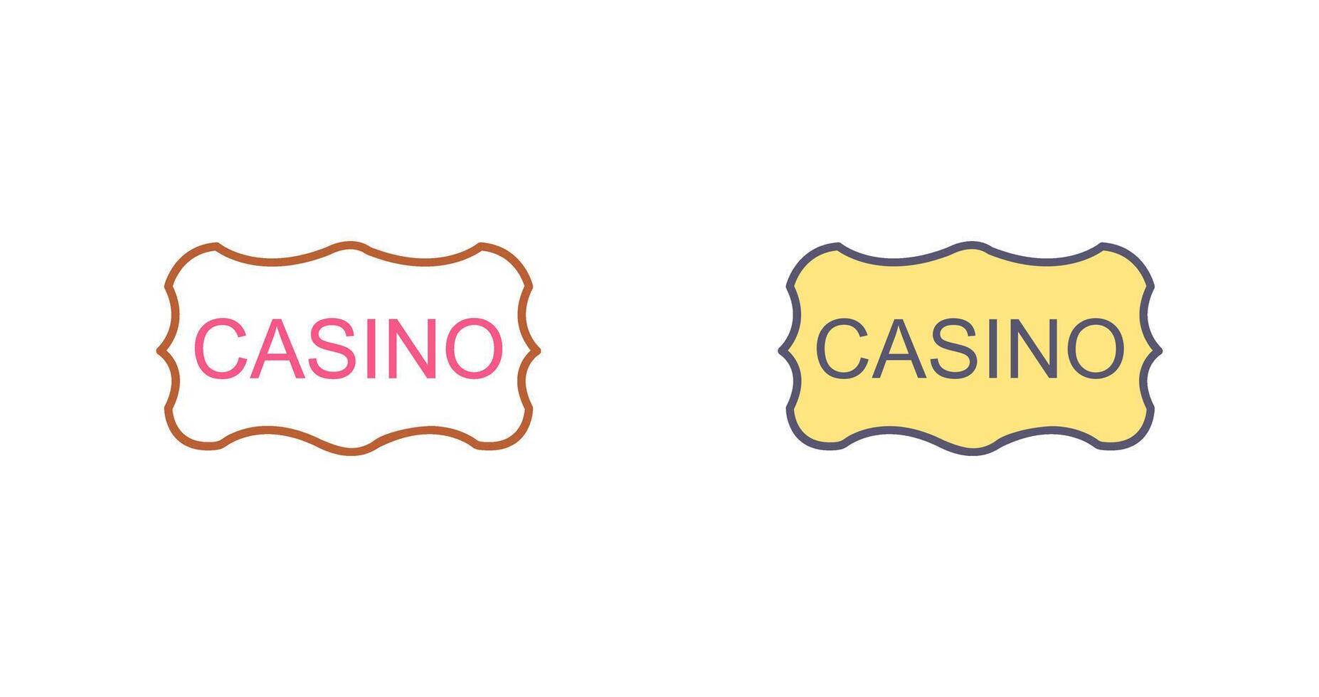 Casino Sign Icon Design vector