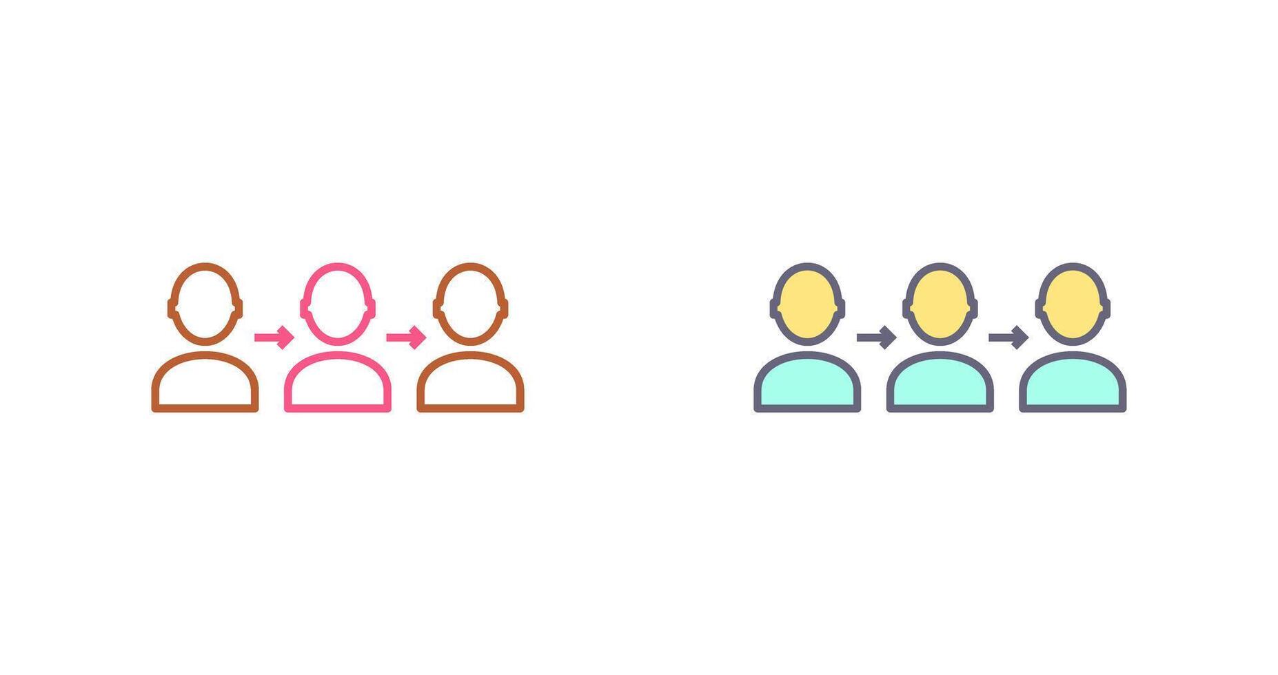 Unique Link Icon Design vector