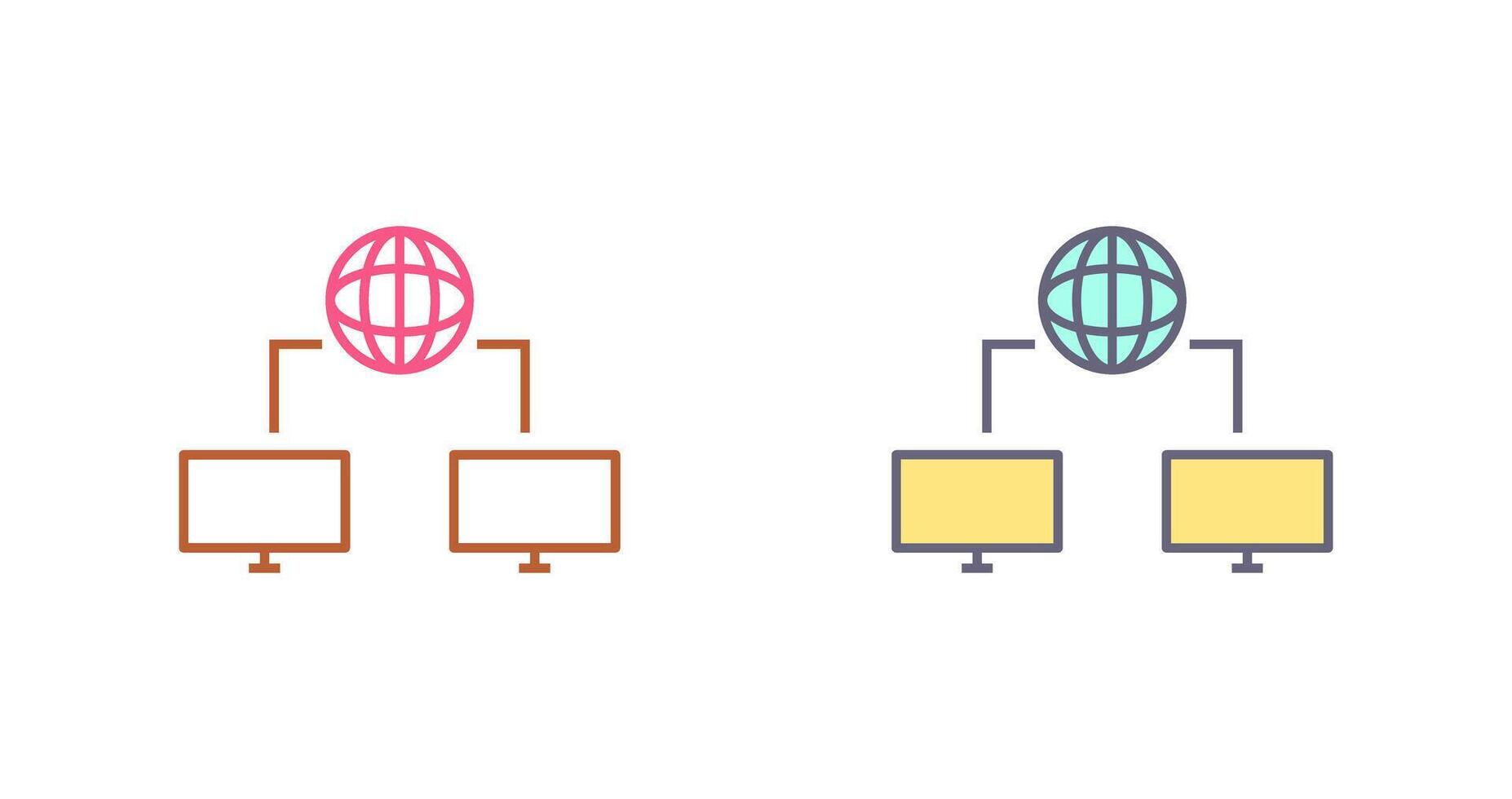 Unique Internet Connectivity Icon Design vector