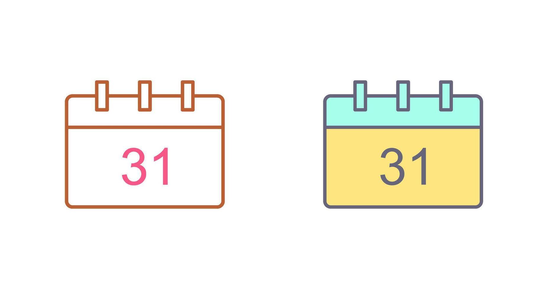 Unique Calendar Icon Design vector