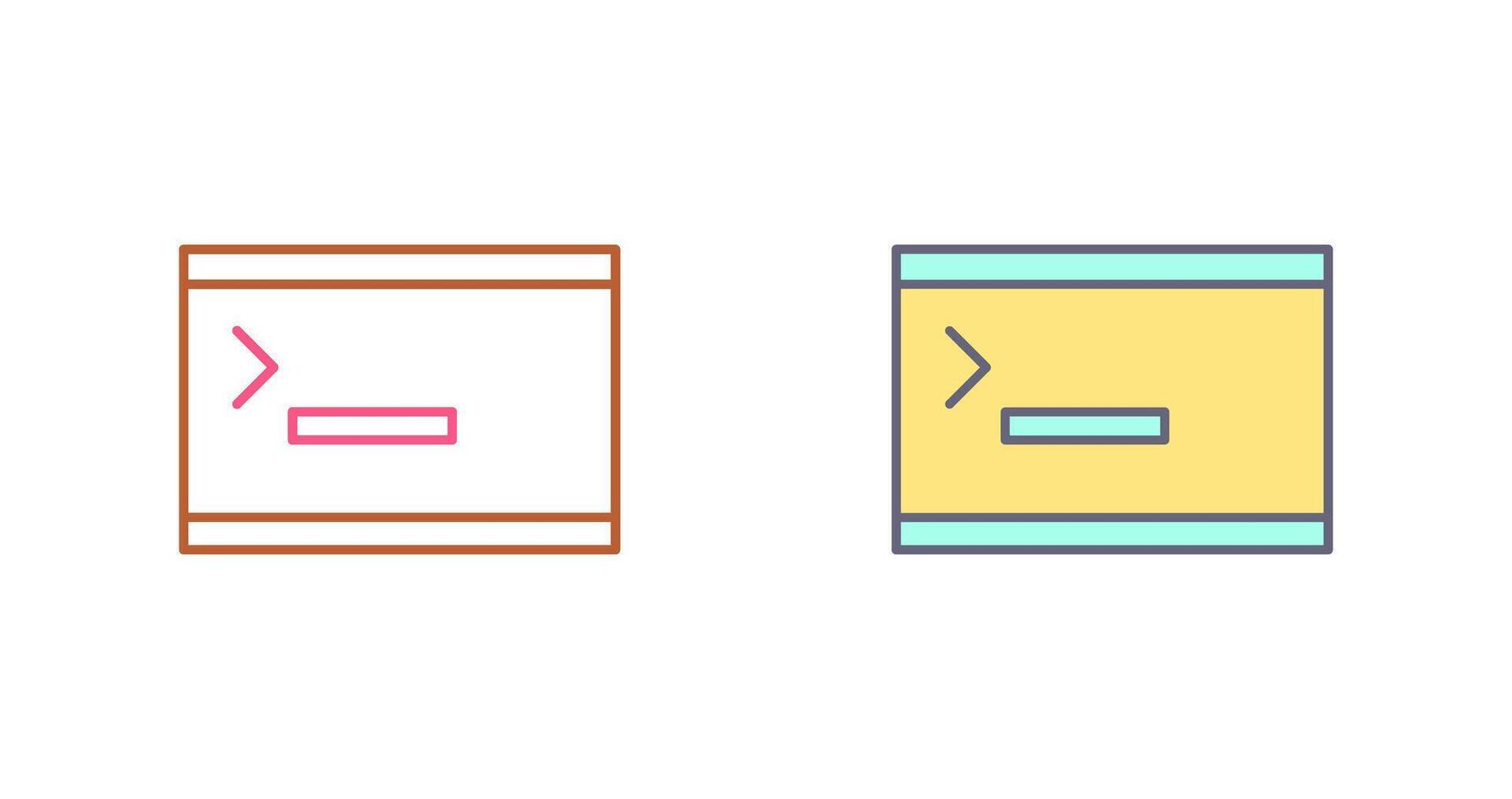 Unique Console Icon Design vector