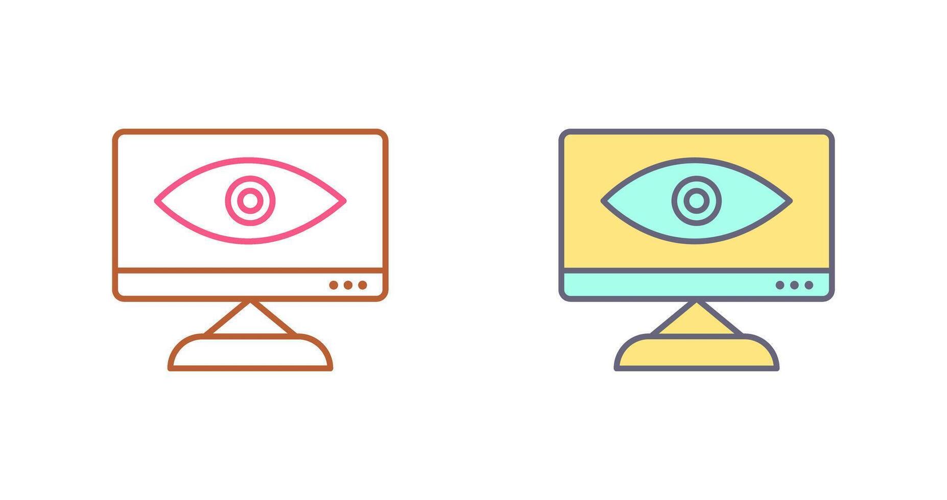 Unique Web Visibility Icon Design vector