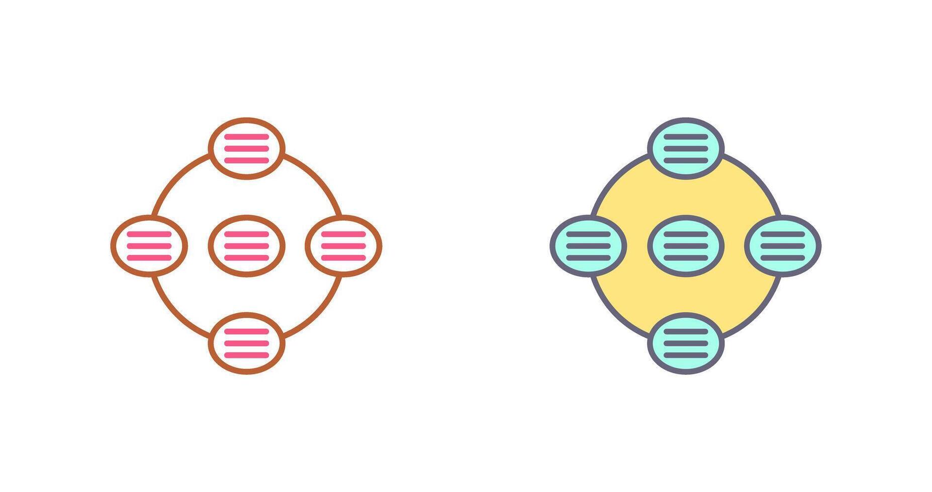 Unique Strategy Connsultation Icon Design vector