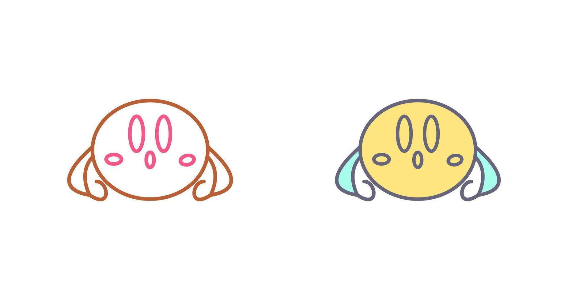 Unique Game Character Icon Design vector