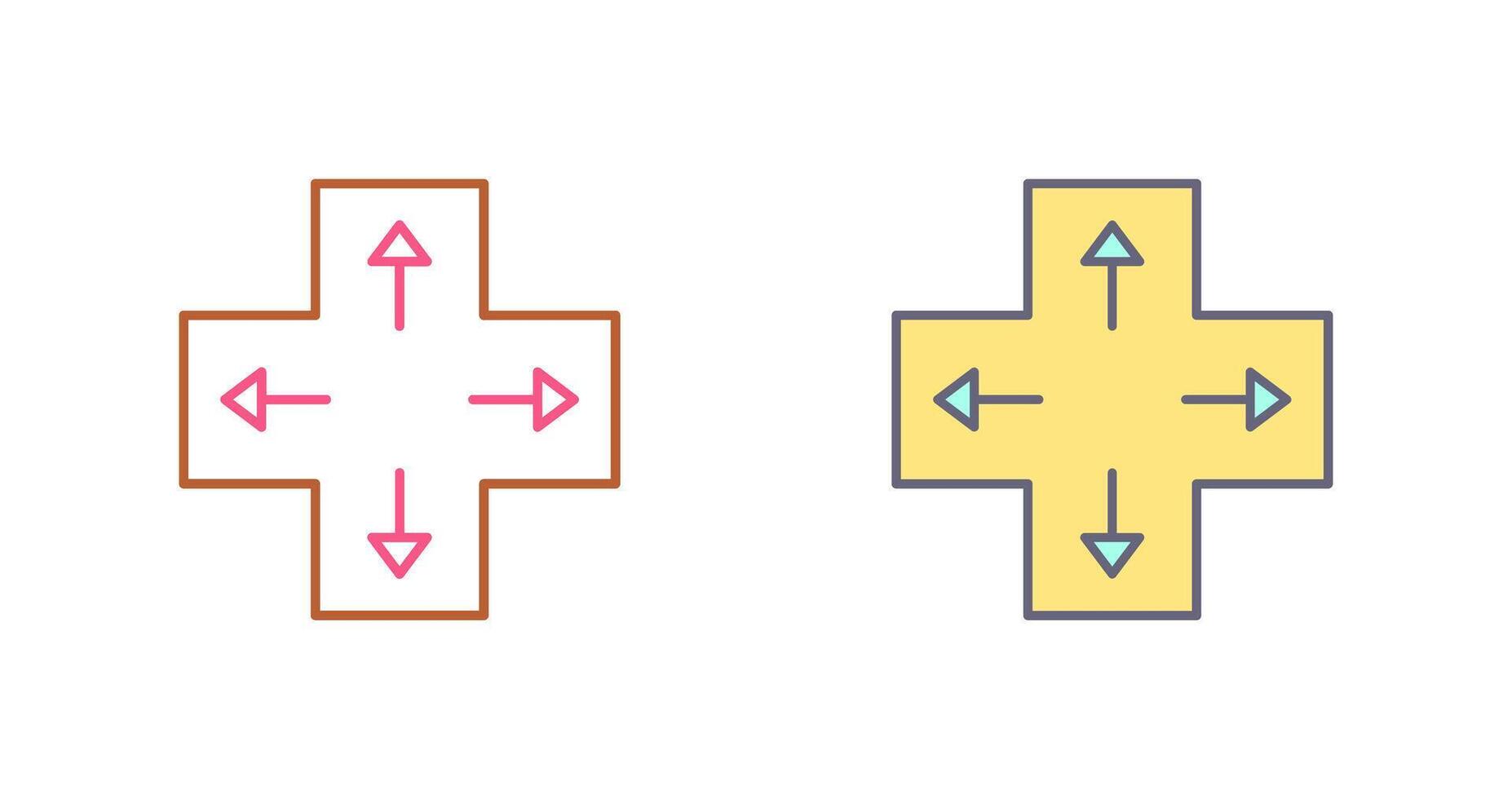 Unique Direction Keys Icon Design vector