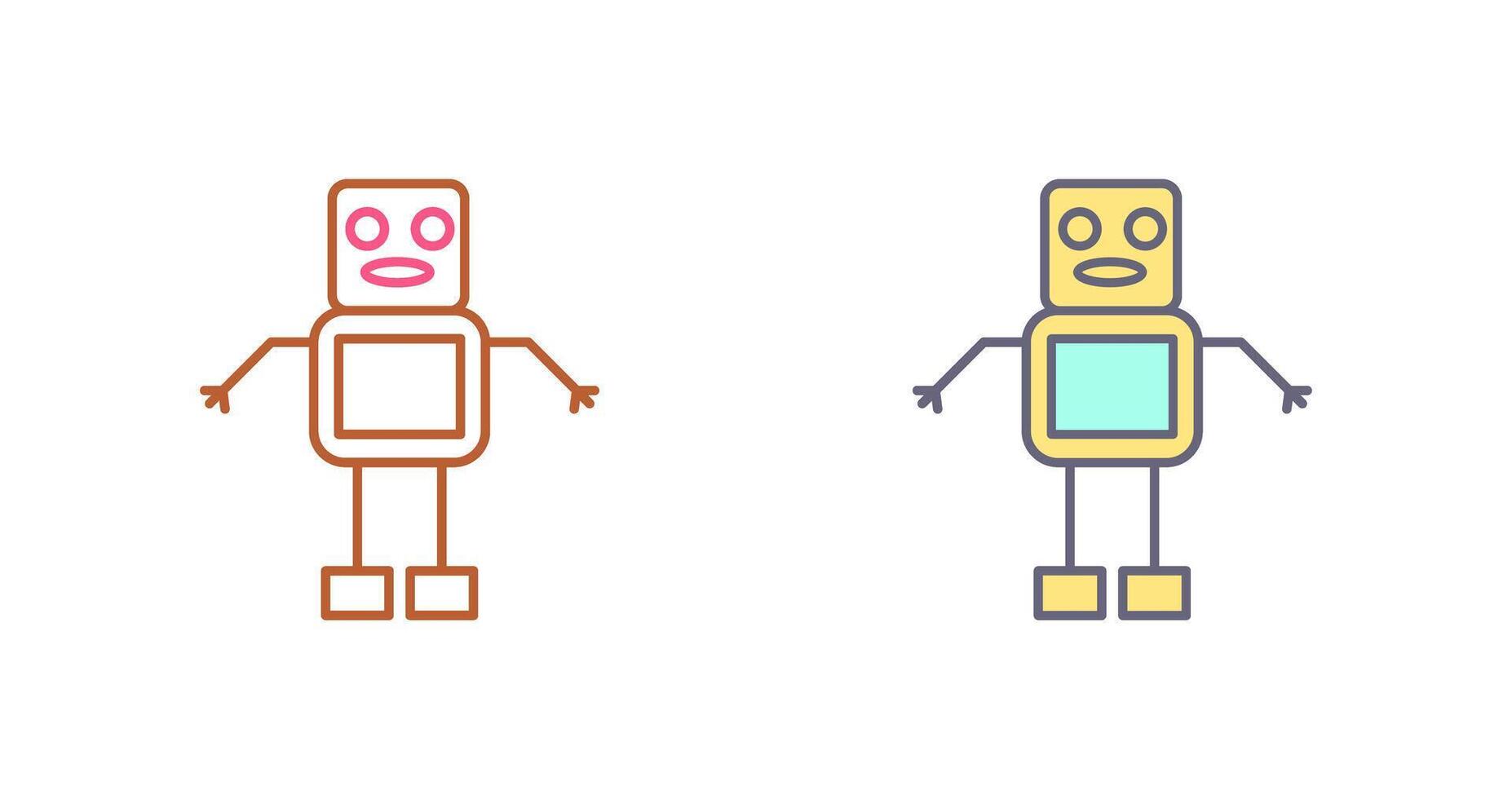 Unique Robot Icon Design vector