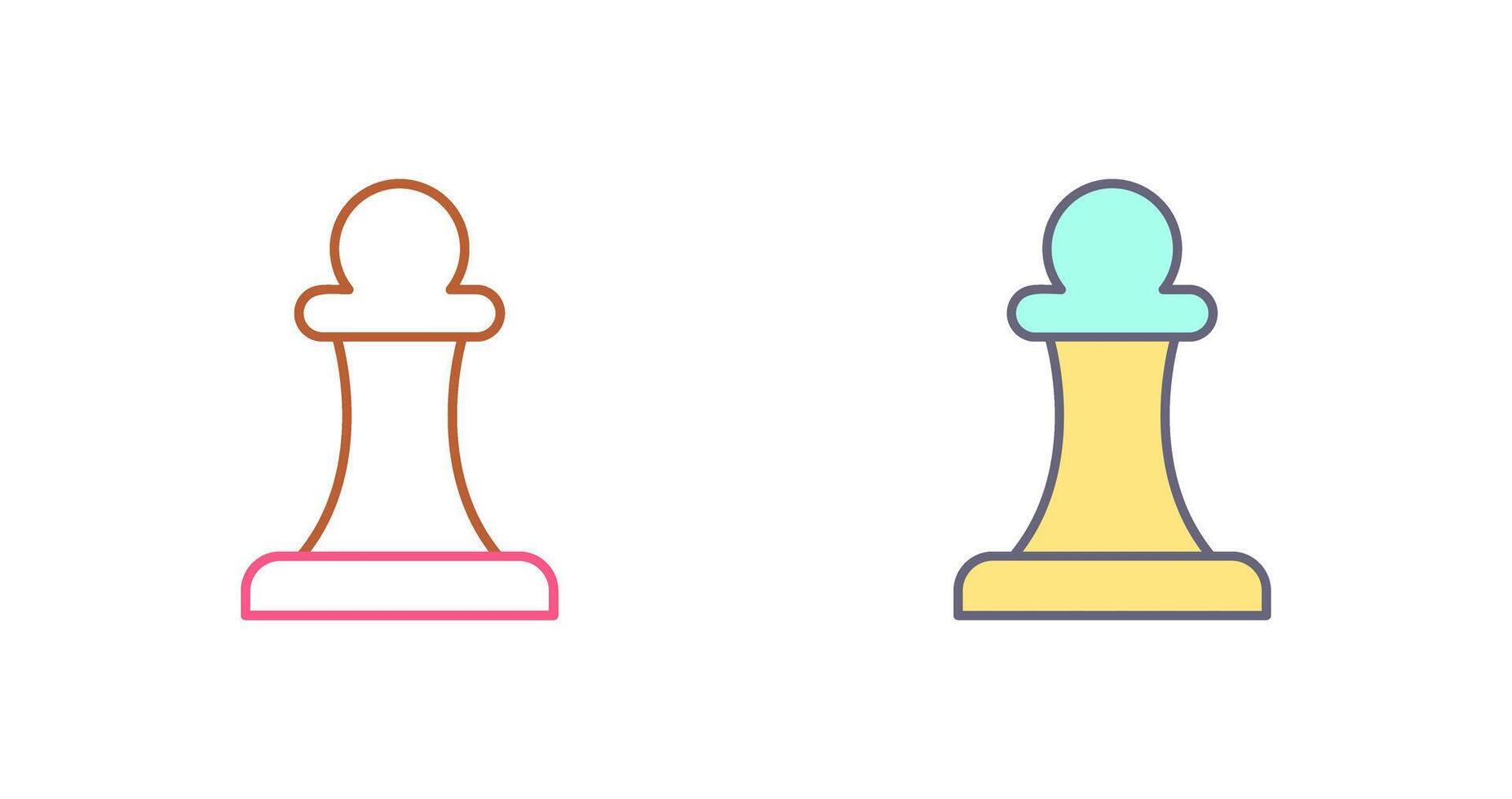 Unique Pawn Icon Design vector
